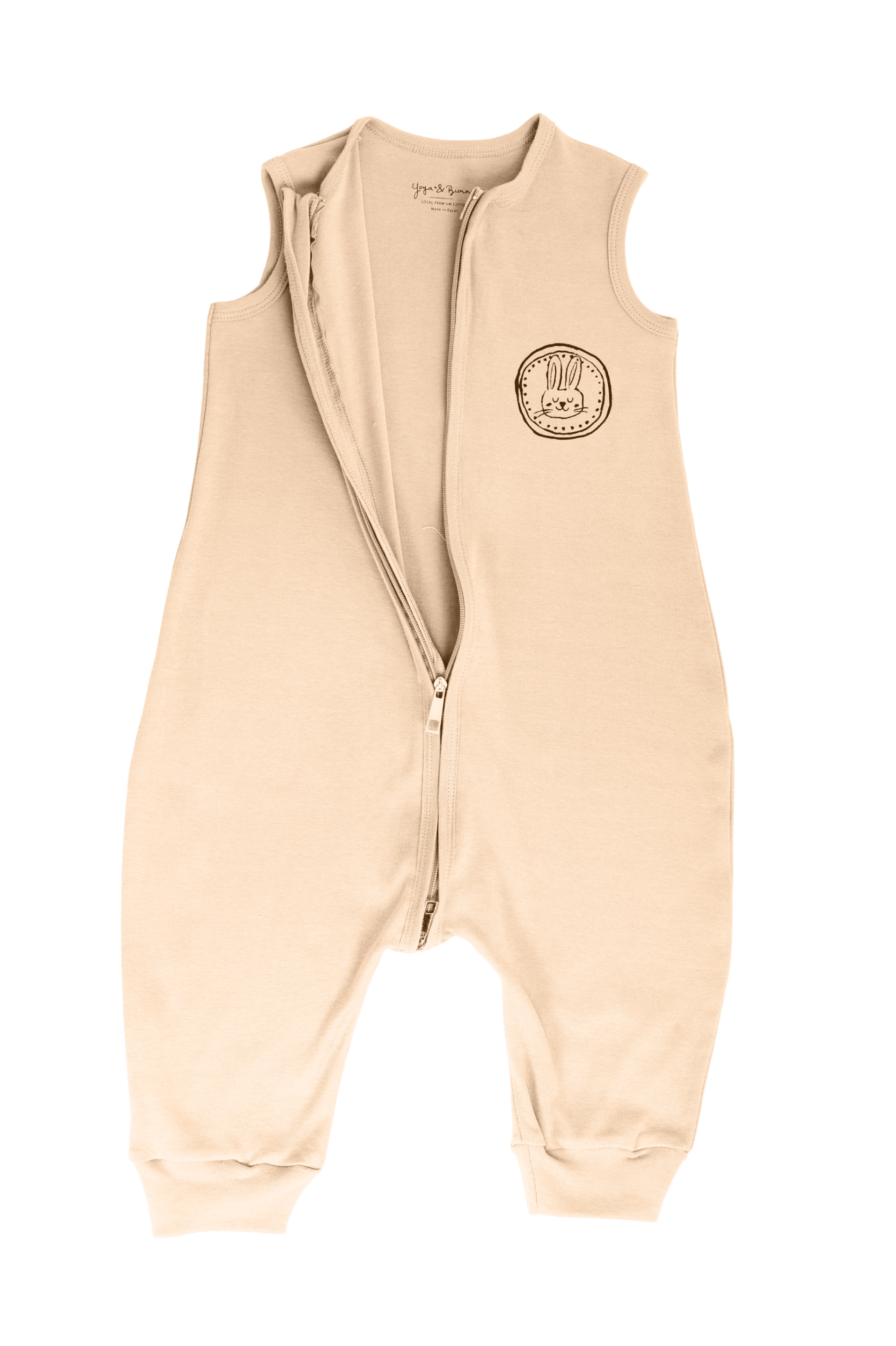 Bunny Sleep Suit with legs in Beige- Ages 1-2
