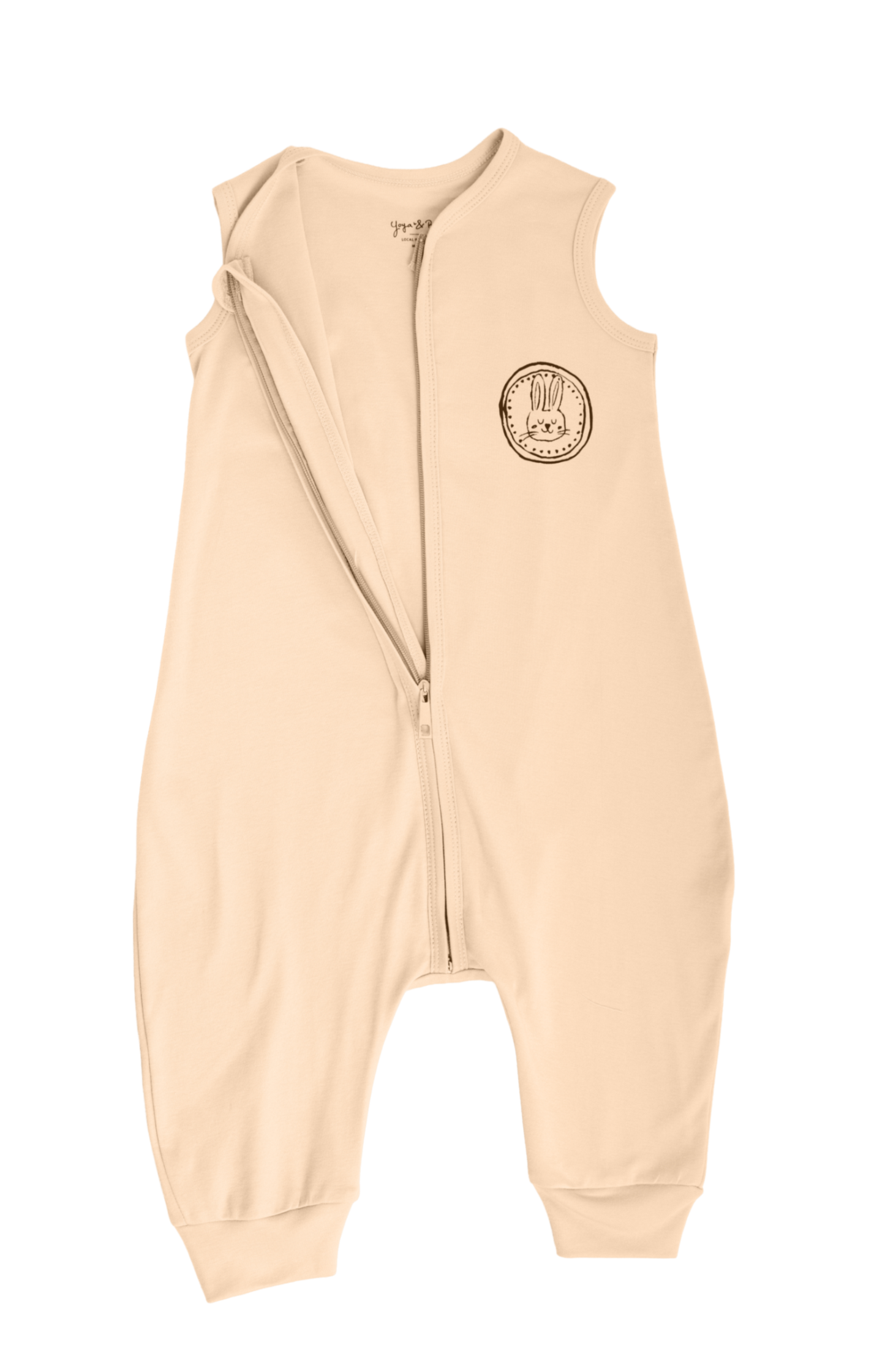 Bunny Sleep Suit with legs in Beige- Ages 1-2