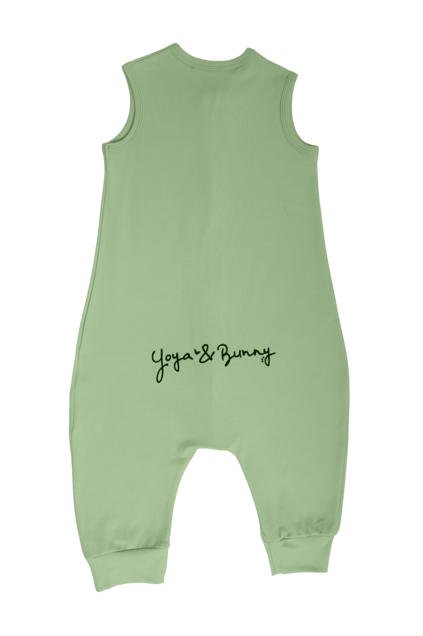 Bunny Sleep Suit with legs in Olive Green- Ages 1-2