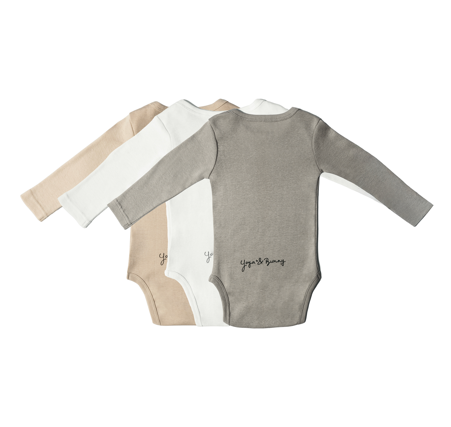 3-Pack Ultra Soft Long Sleeve Bodysuit Multi Color