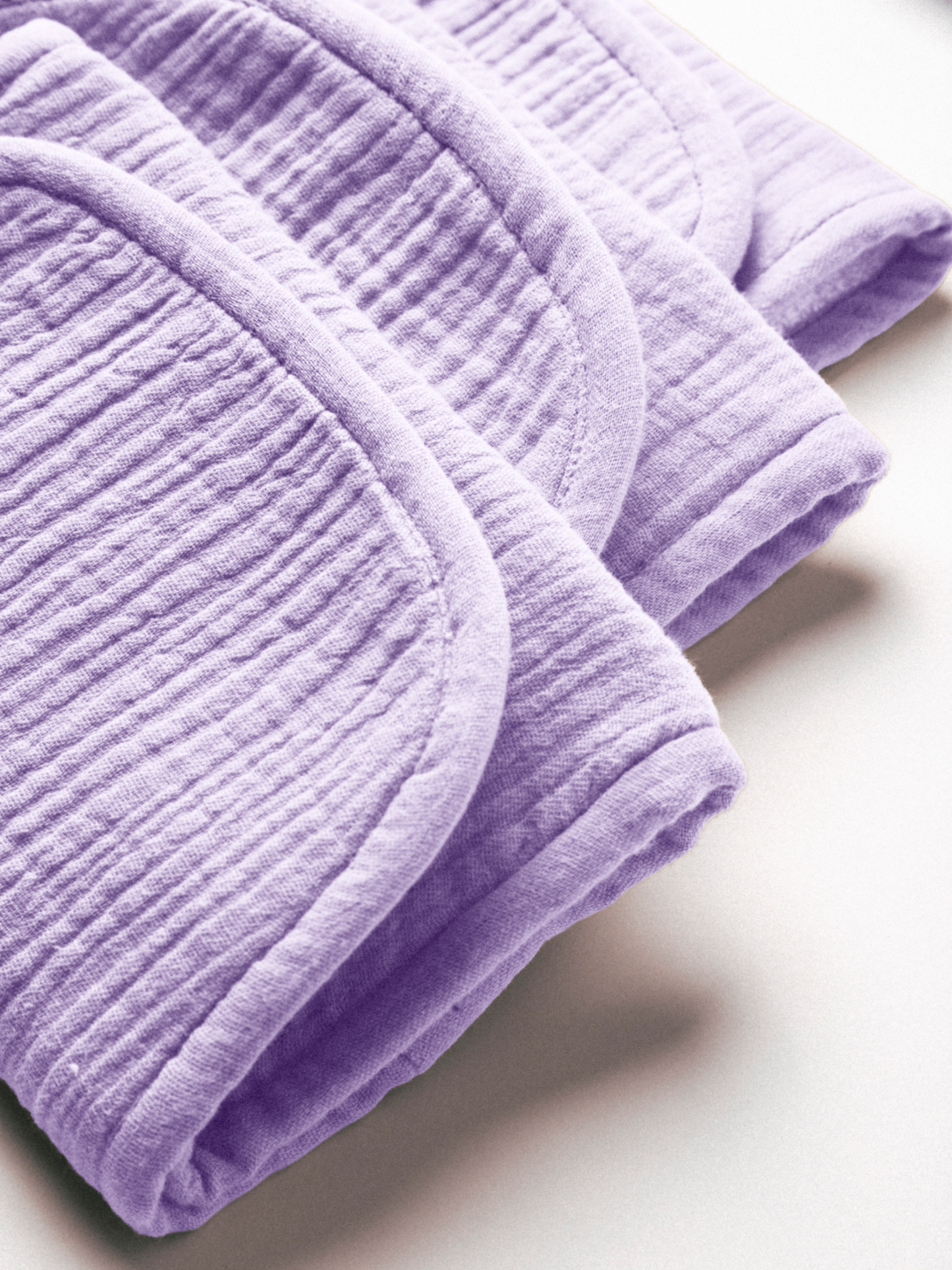 Dual Layer Burp Cloth Pastel Purple - Soft, Absorbent, Perfect for Drool and Spit-Up Protection (Sold per Piece)