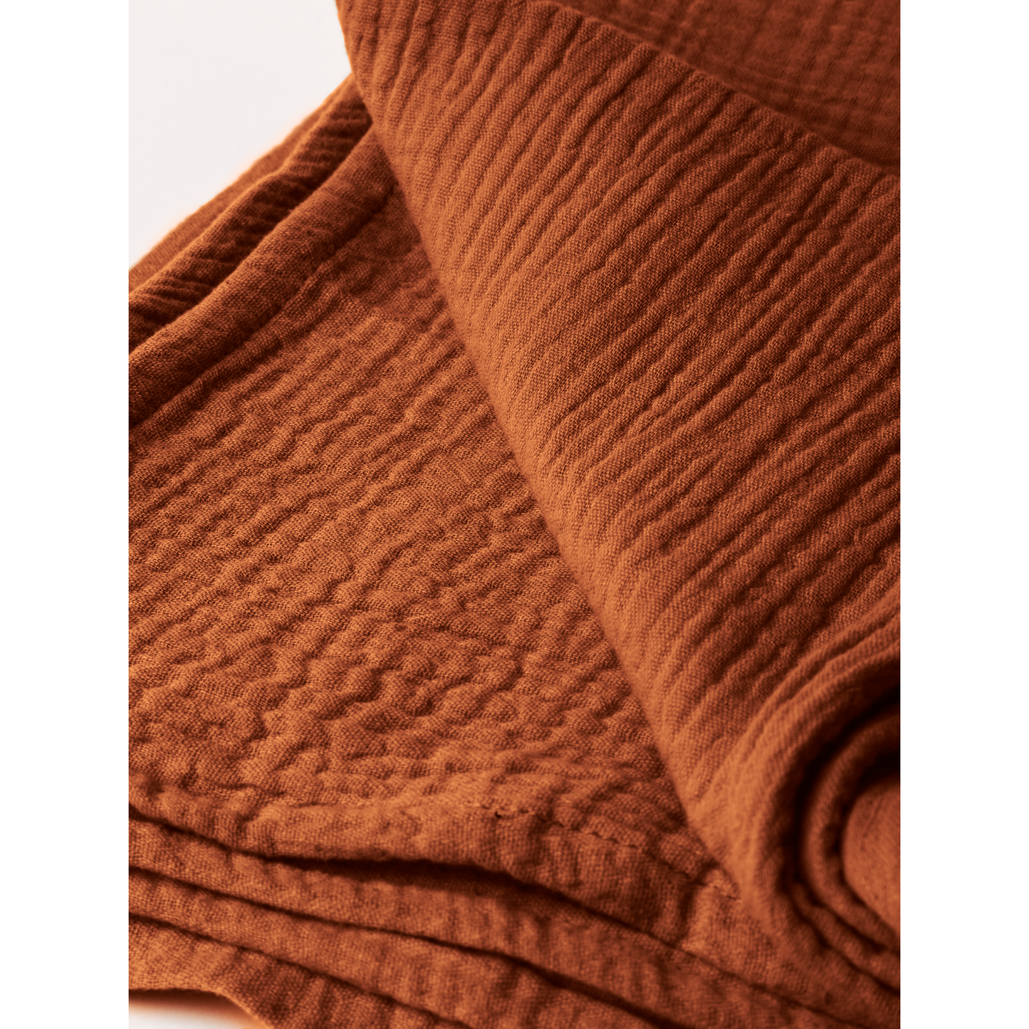 Soft Baby Blanket Burnt Orange 120x120 CM
