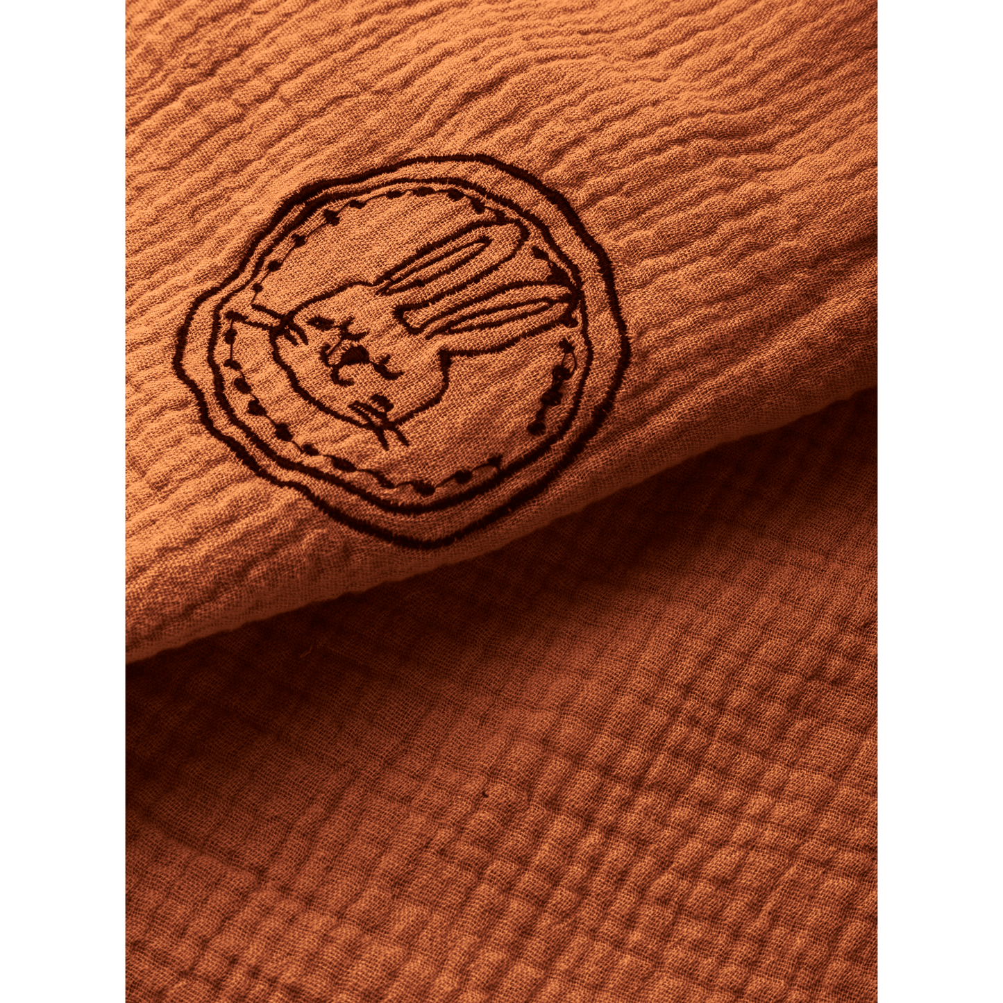 Soft Baby Blanket Burnt Orange 120x120 CM