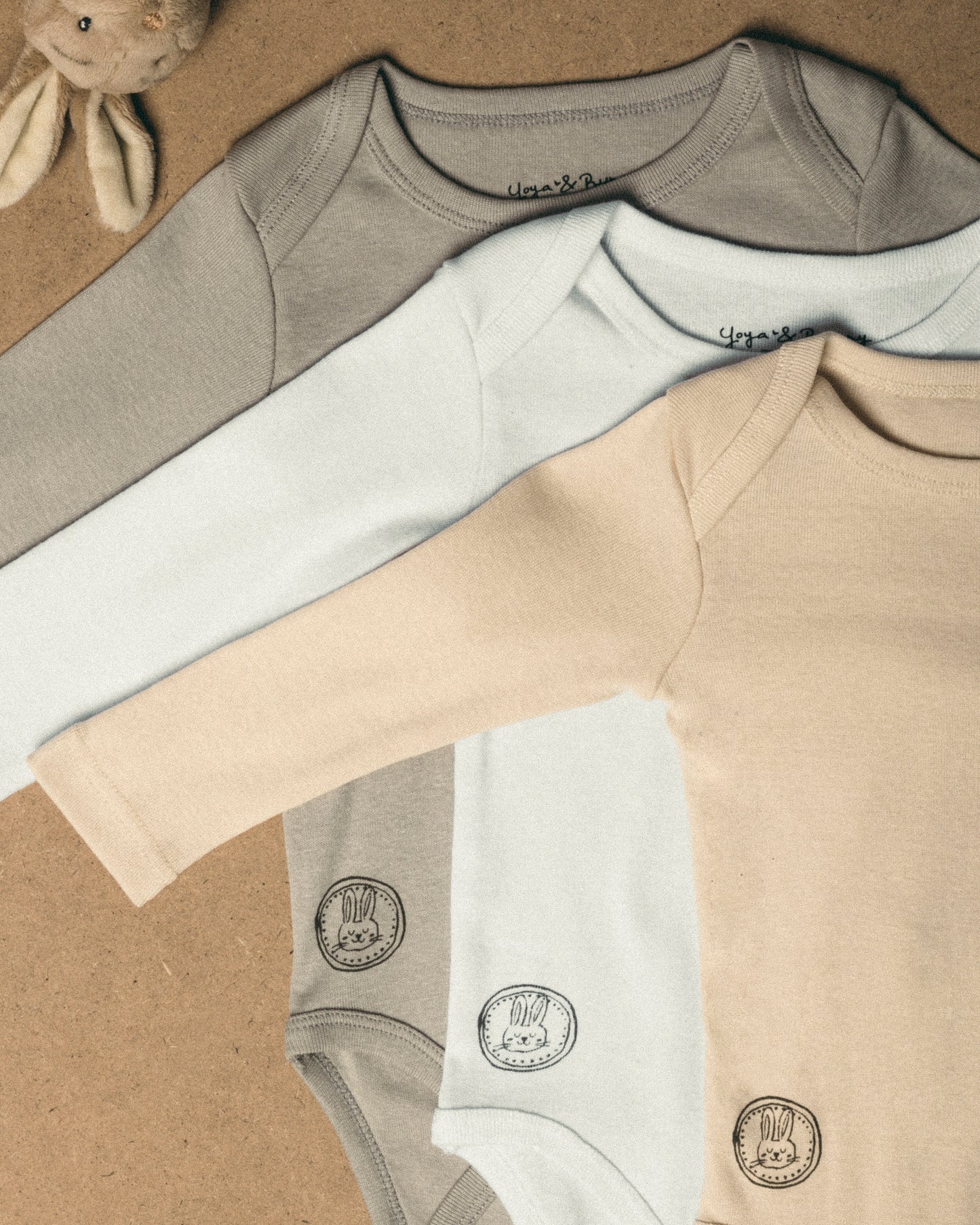 3-Pack Ultra Soft Long Sleeve Bodysuit Multi Color