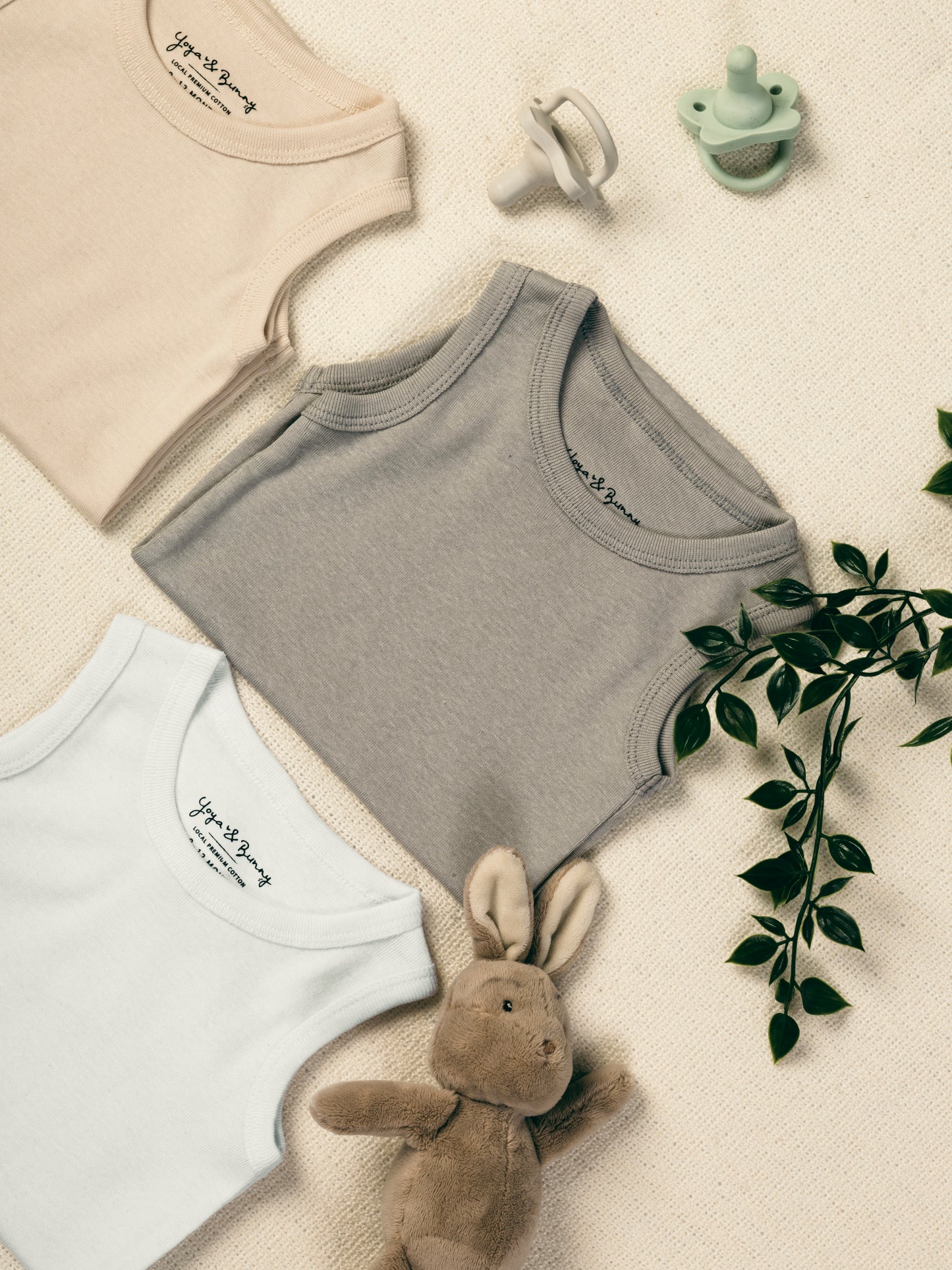 2-Pack Ultra Soft Sleeveless Bodysuit
