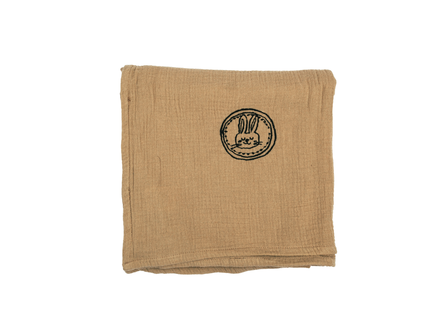 Soft Baby Blanket Beige Olive 120x120 CM
