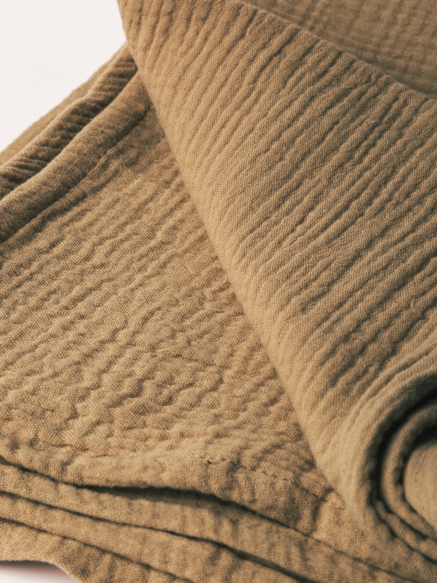 Soft Baby Blanket Beige Olive 120x120 CM