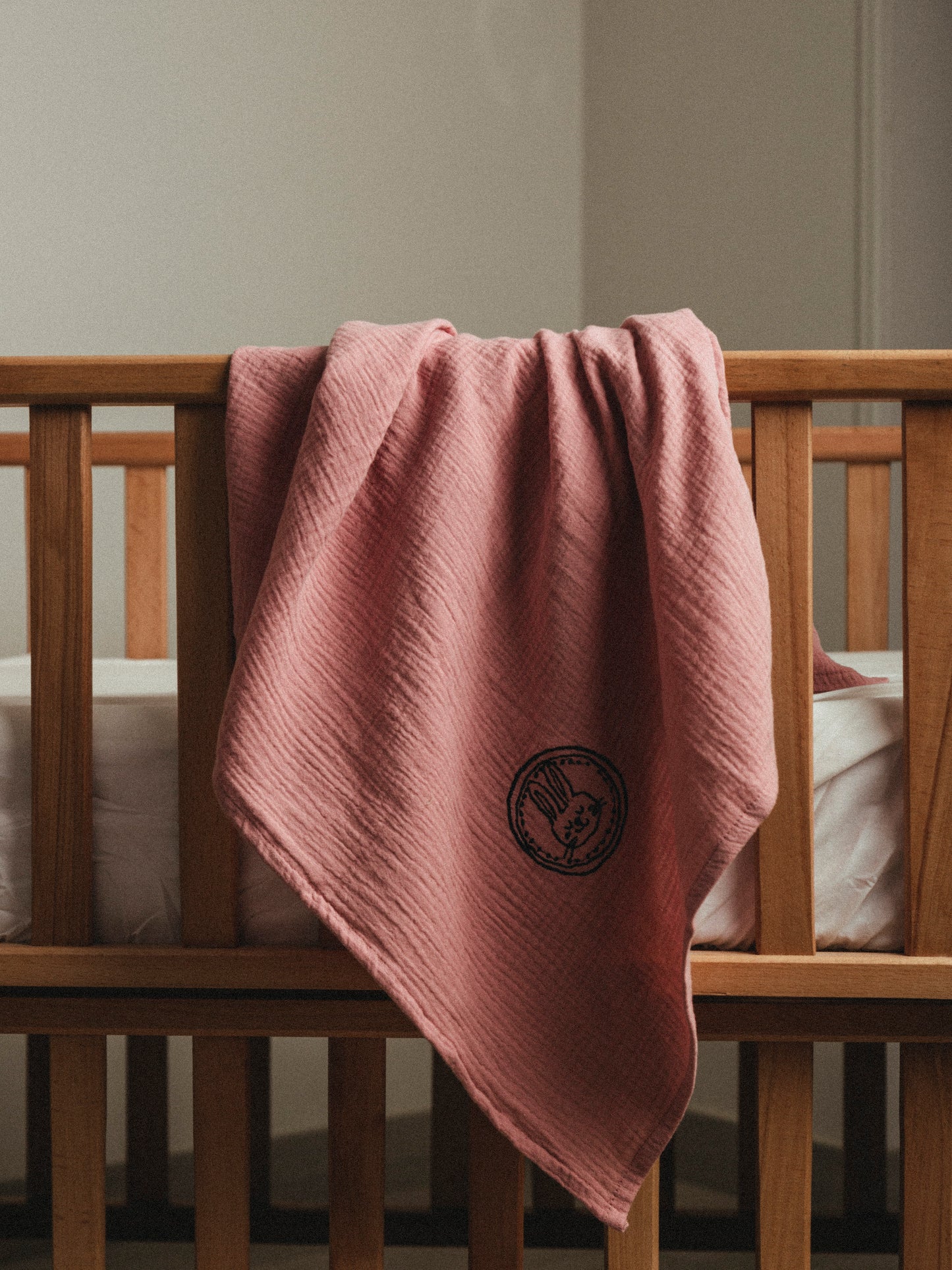 Soft Baby Blanket Blush Pink 120x120 CM
