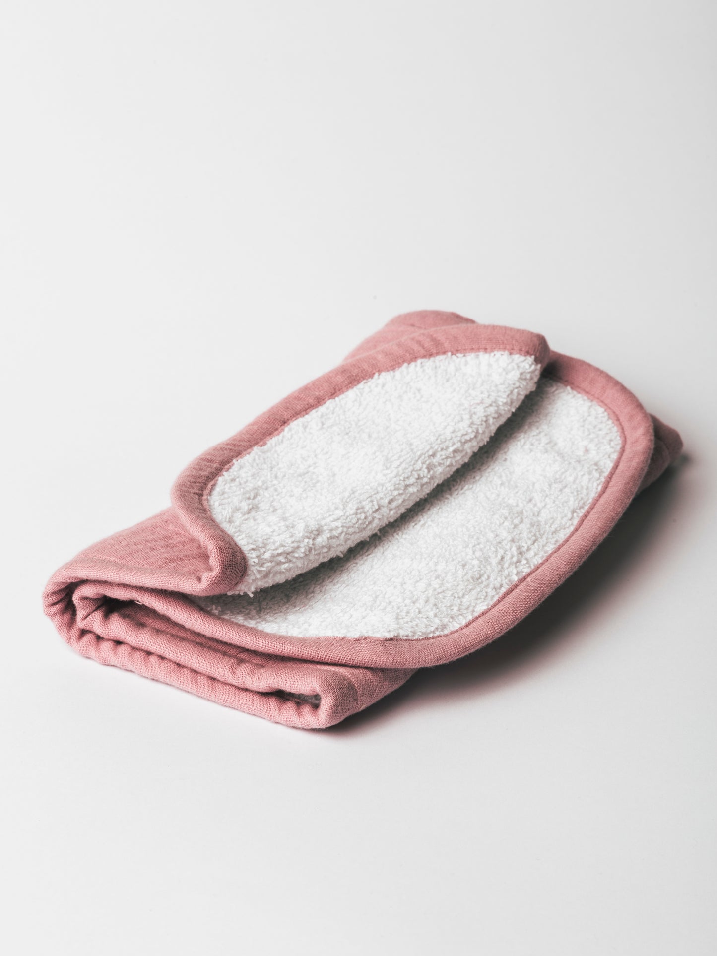 Dual Layer Burp Cloth Blush Pink - Soft, Absorbent, Perfect for Drool and Spit-Up Protection (Sold per Piece)