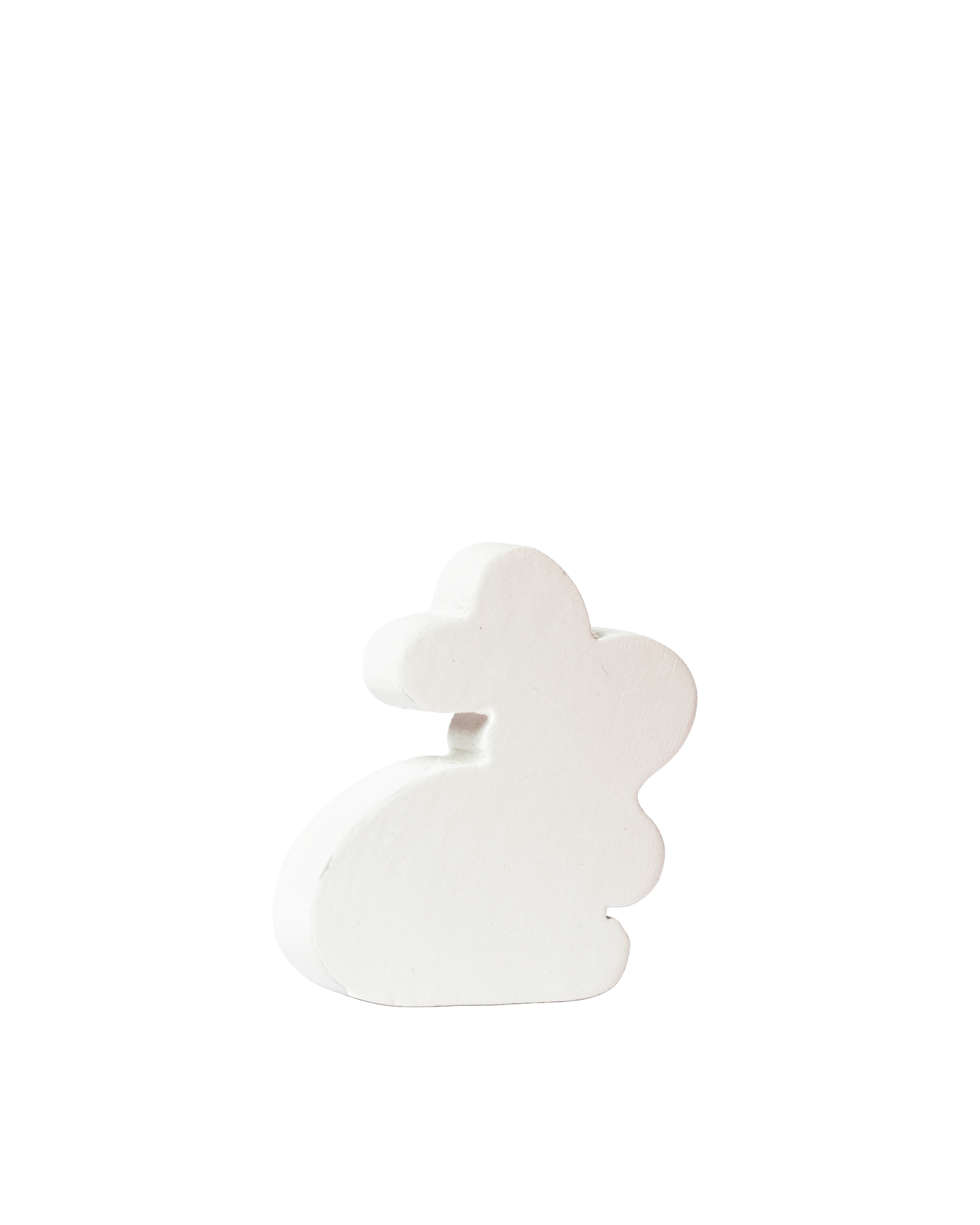 5 Piece Wooden Mini Bunnies Toy White