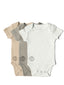 3-Pack Ultra Soft Half Sleeve Bodysuit Multi Color
