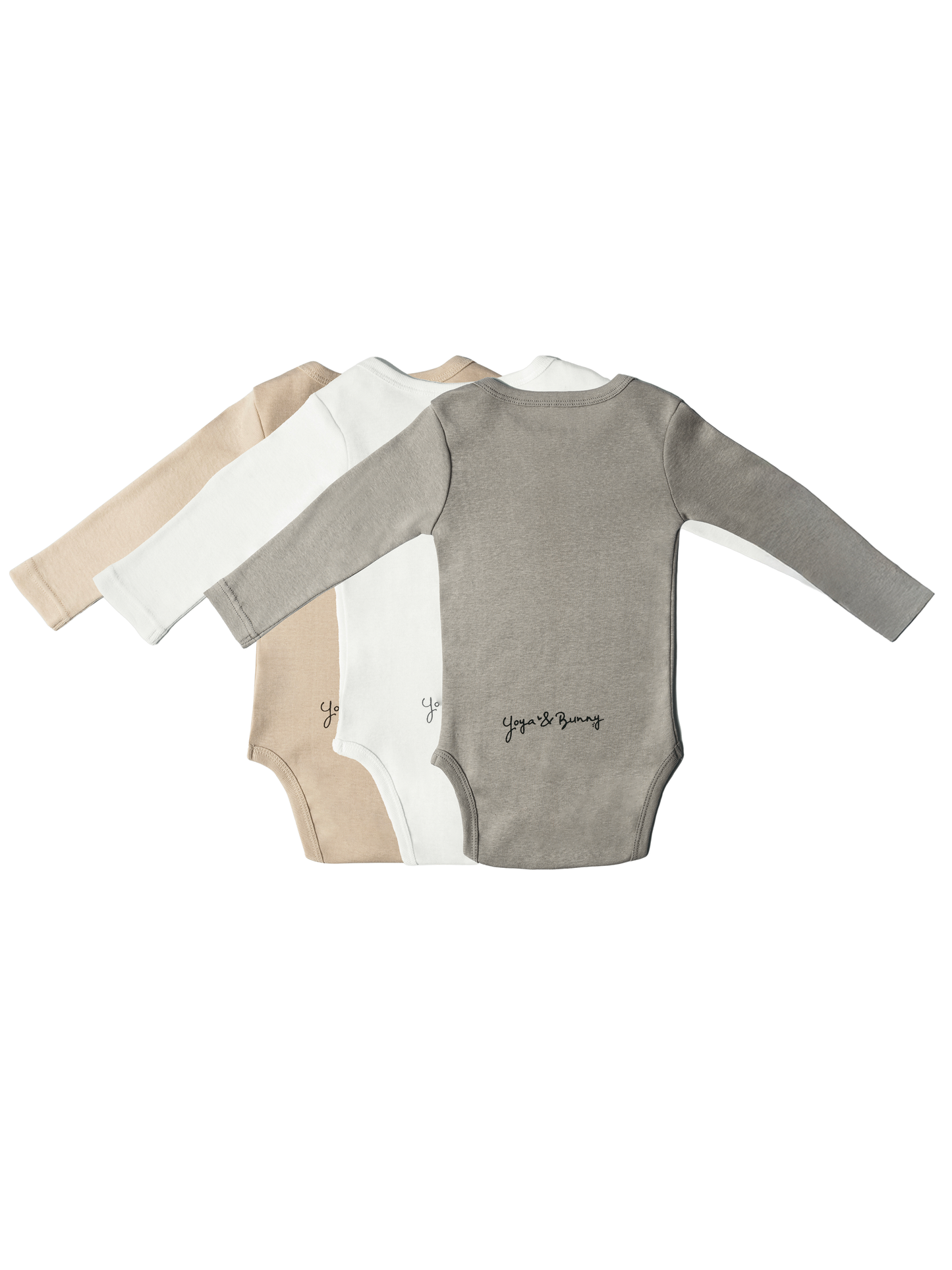 3-Pack Ultra Soft Long Sleeve Bodysuit Multi Color