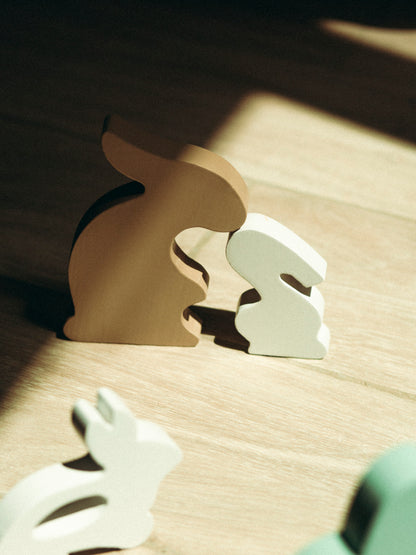 Wooden Mommy and Me Bunny Toy