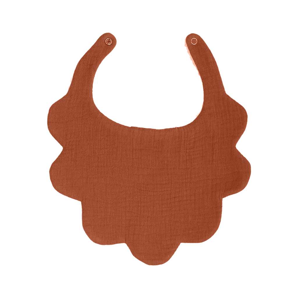 مريلة مزدوجة الطبقات باللون الأرجواني