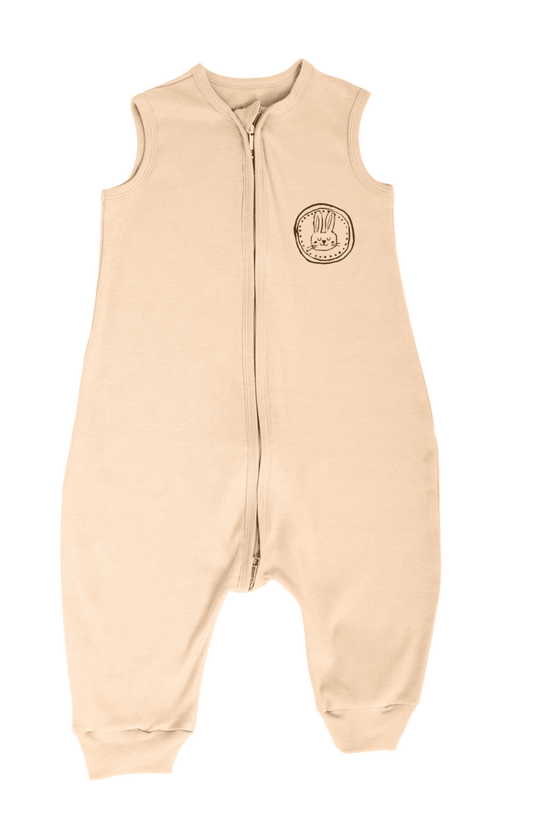 Bunny Sleep Suit with legs in Beige- Ages 1-2