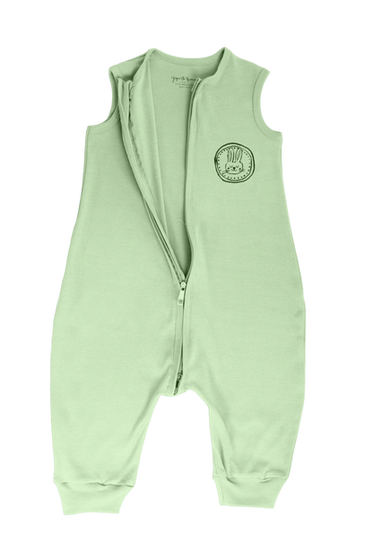 Bunny Sleep Suit with legs in Mint Green- Ages 1-2