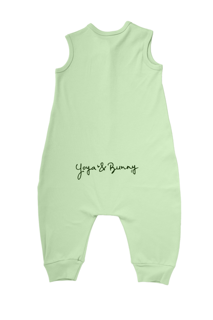 Bunny Sleep Suit with legs in Mint Green- Ages 1-2