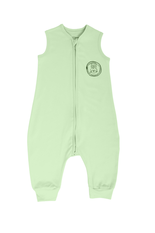 Bunny Sleep Suit with legs in Mint Green- Ages 1-2