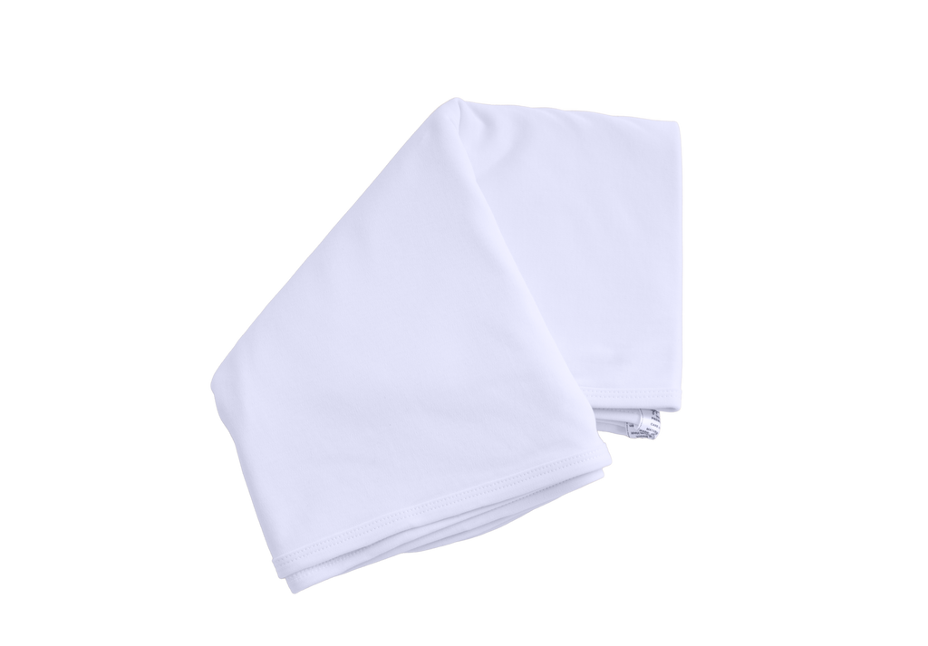 بطانية قطنية بتصميم أحلام باللون الأبيض البحري، مقاس 80 × 77 سم