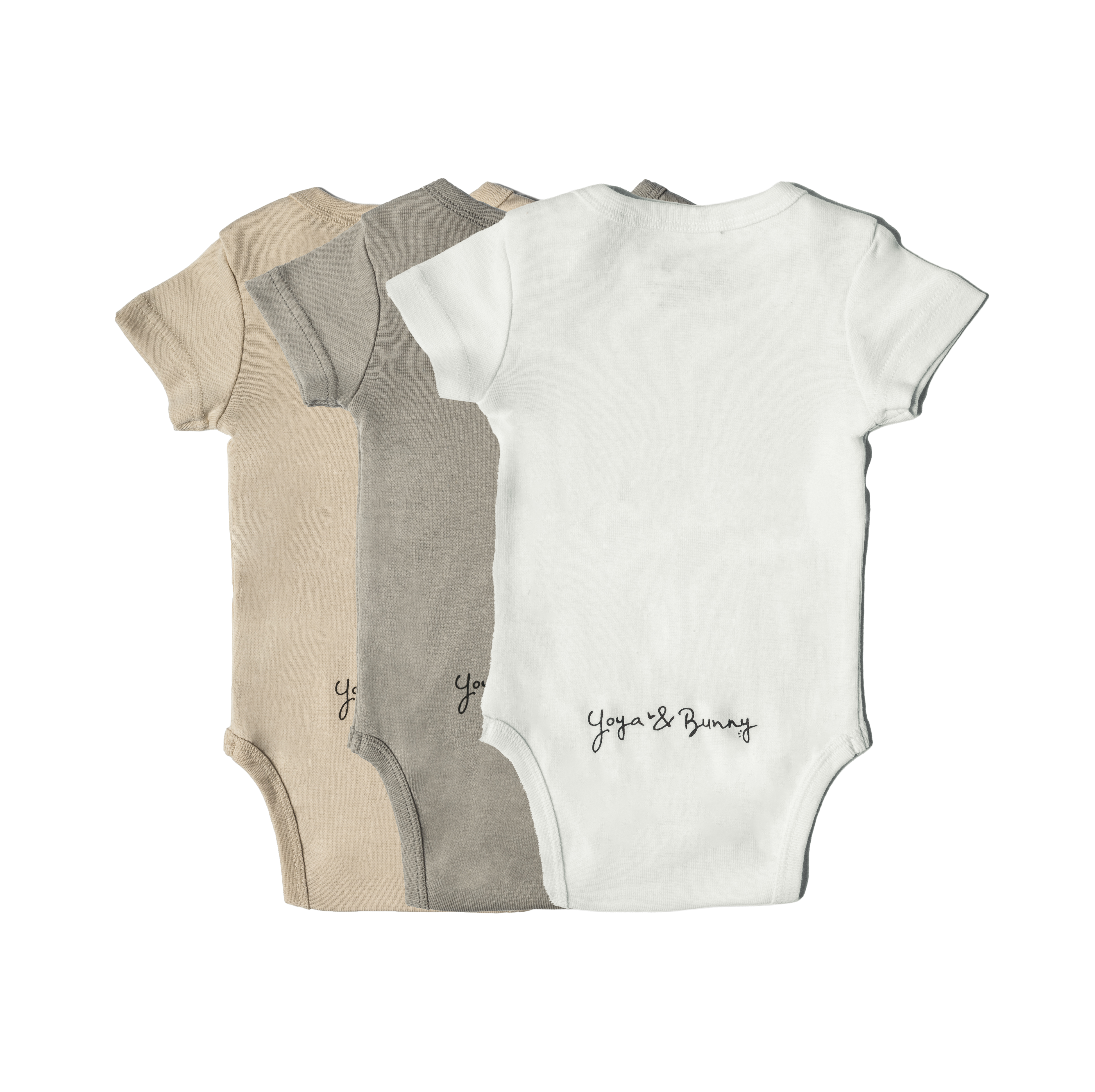 3-Pack Ultra Soft Half Sleeve Bodysuit Multi Color Secondary image