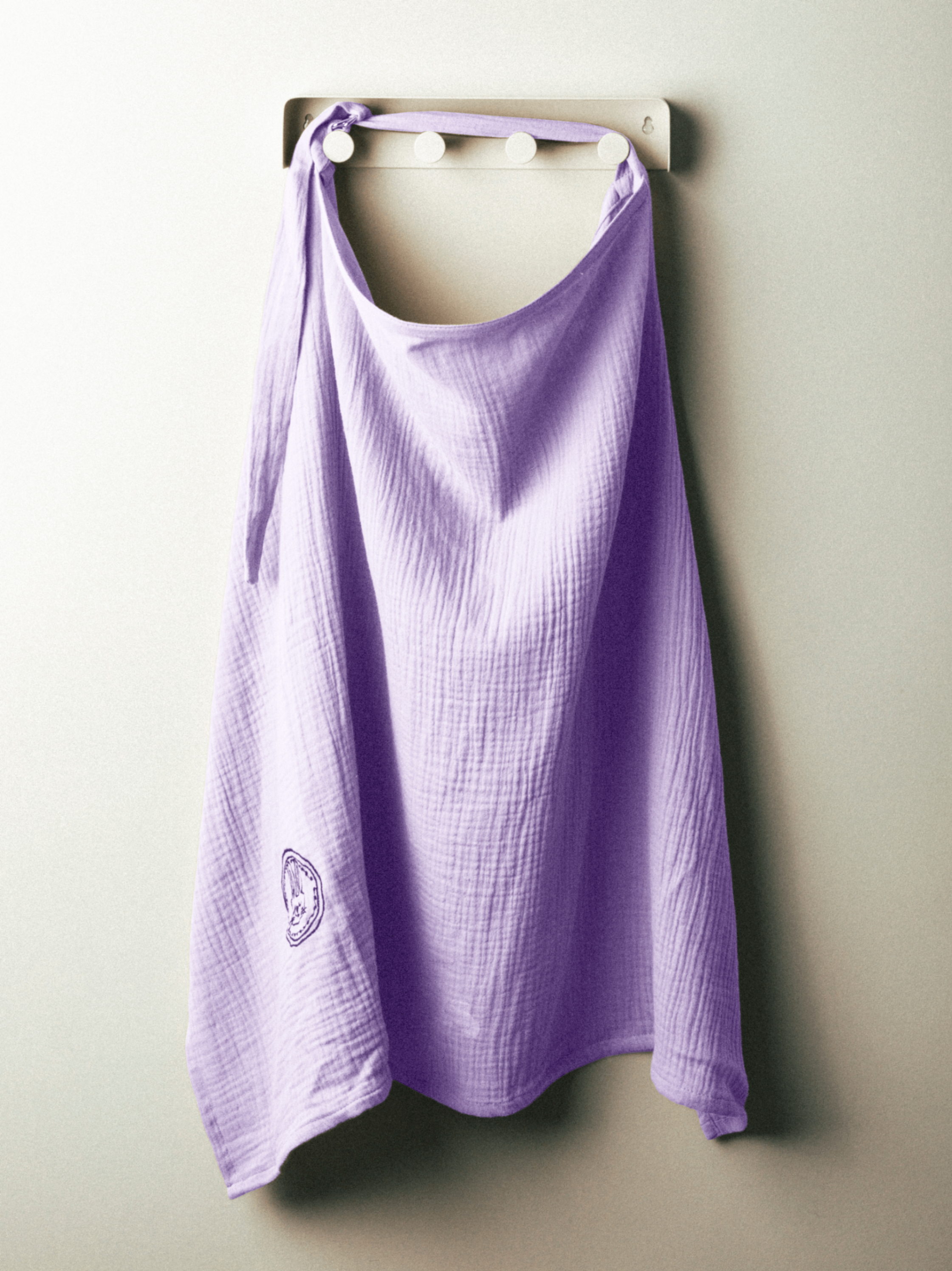 غطاء رضاعة 3 في 1، لون بني شوكولاتة، 100 × 70 سم