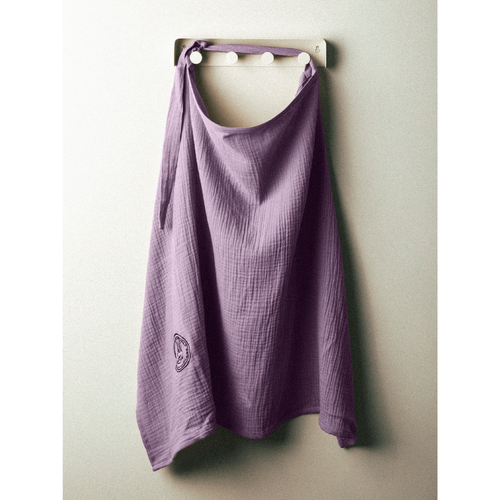 غطاء رضاعة 3 في 1، لون بني شوكولاتة، 100 × 70 سم