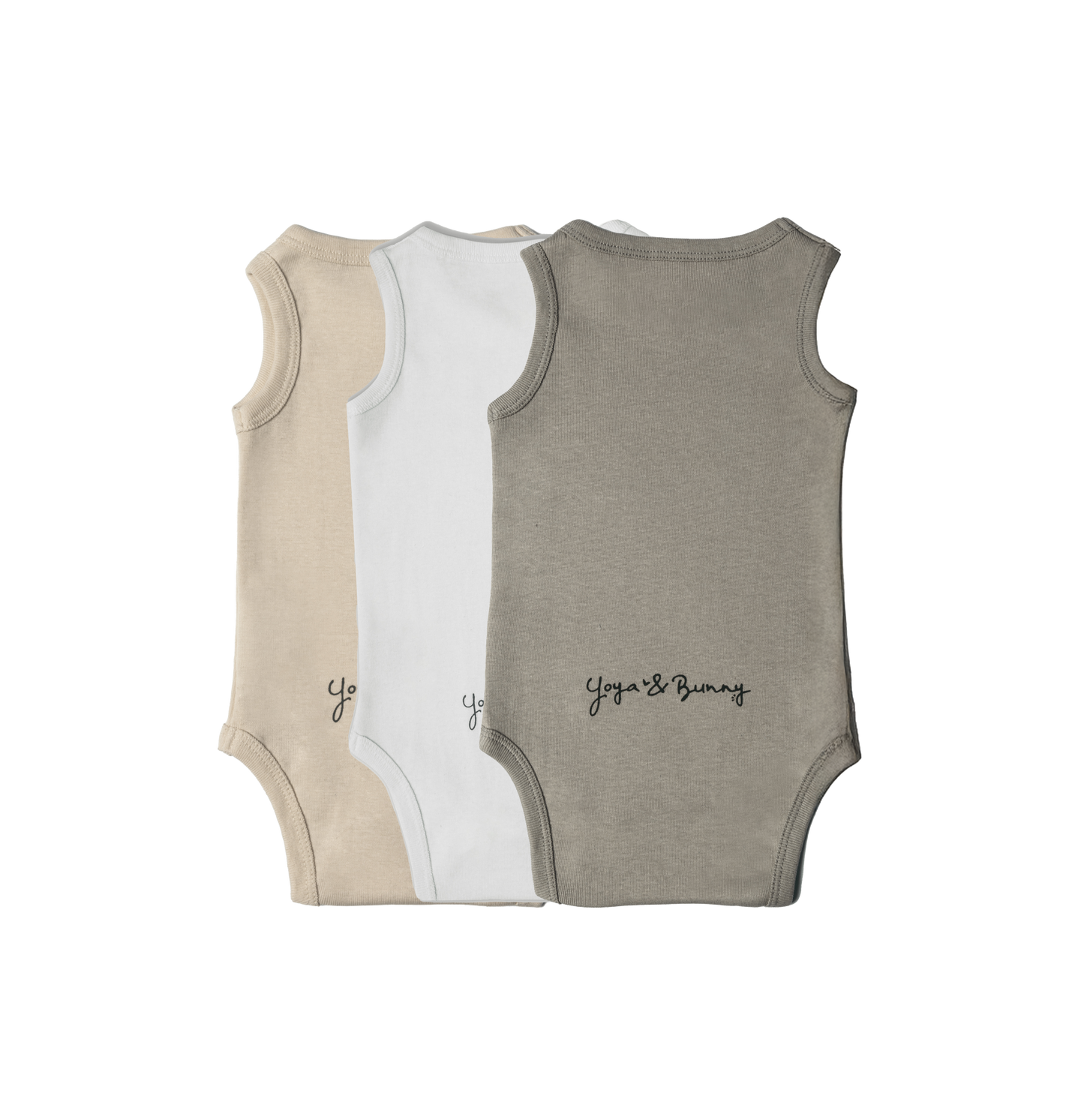 3-Pack Ultra Soft Sleeveless Bodysuit Multi Color