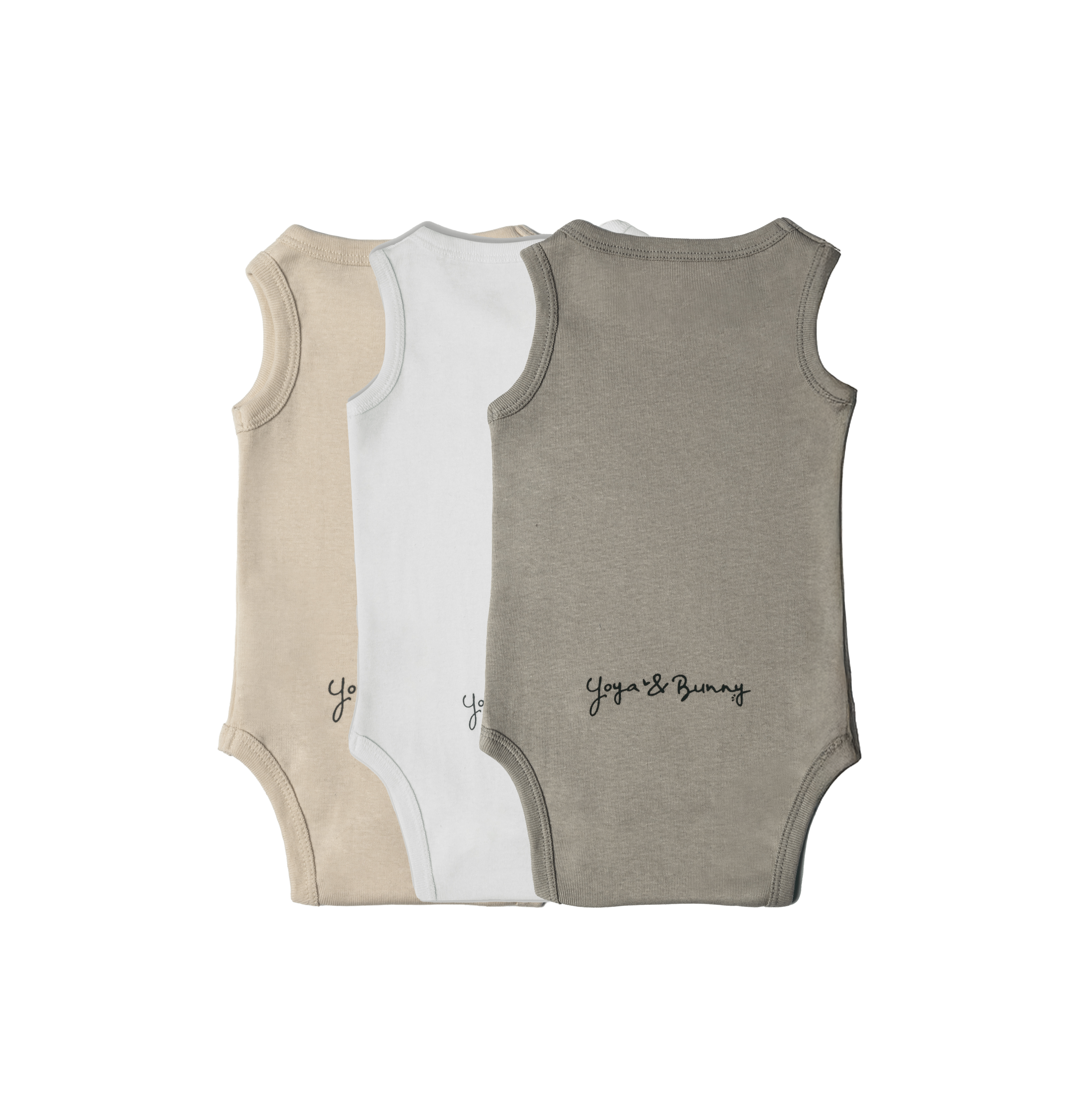 3-Pack Ultra Soft Sleeveless Bodysuit Multi Color