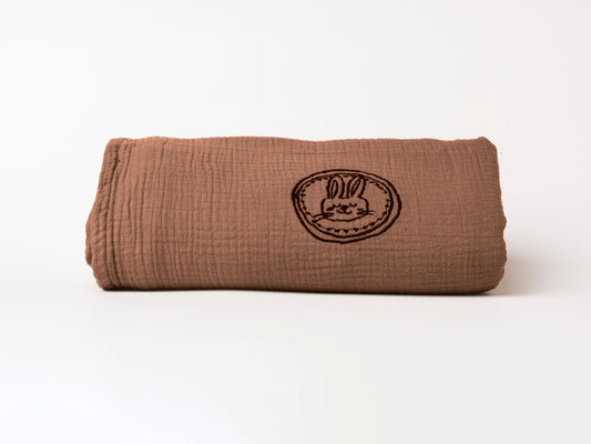 Soft Baby Blanket Ash Brown 120x120 CM