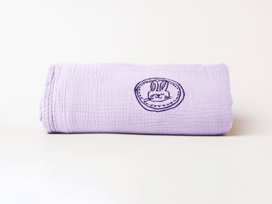 Soft Baby Blanket Pastel Purple 120x120 CM