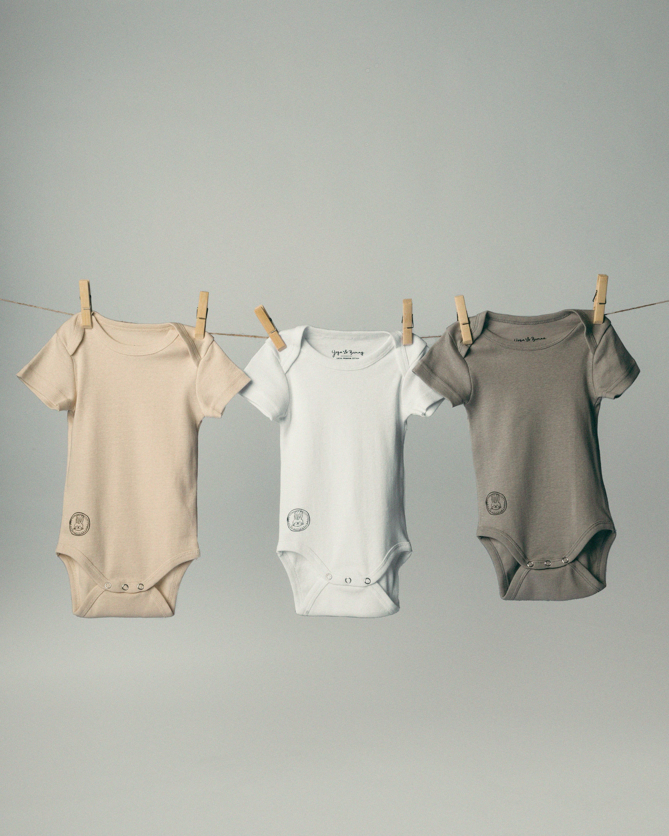 3-Pack Ultra Soft Half Sleeve Bodysuit Multi Color