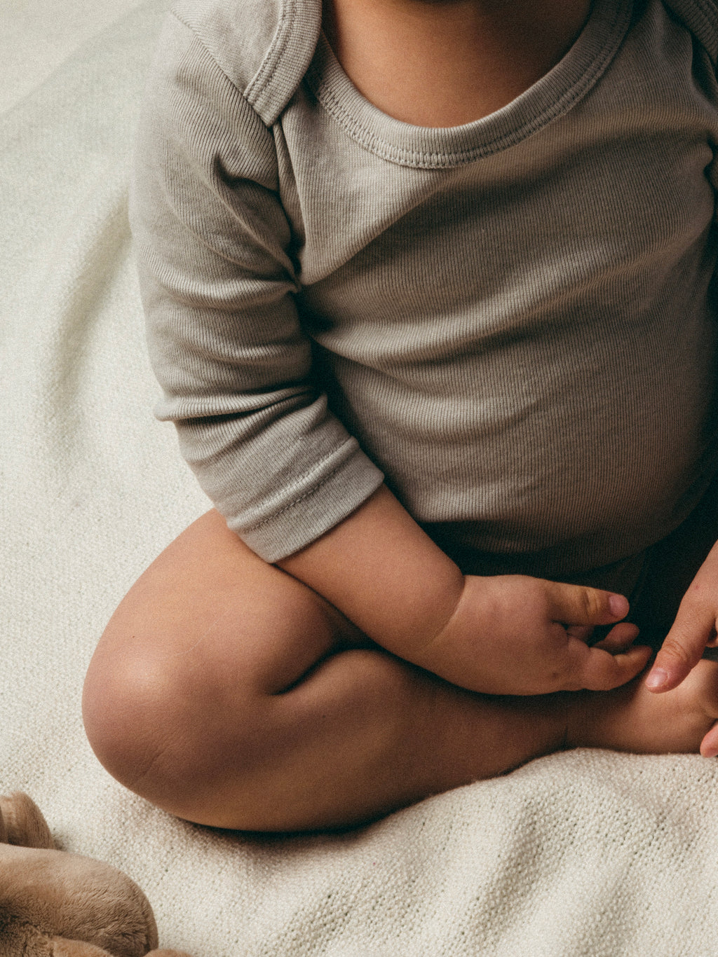 بدلة جسم بأكمام طويلة فائقة النعومة