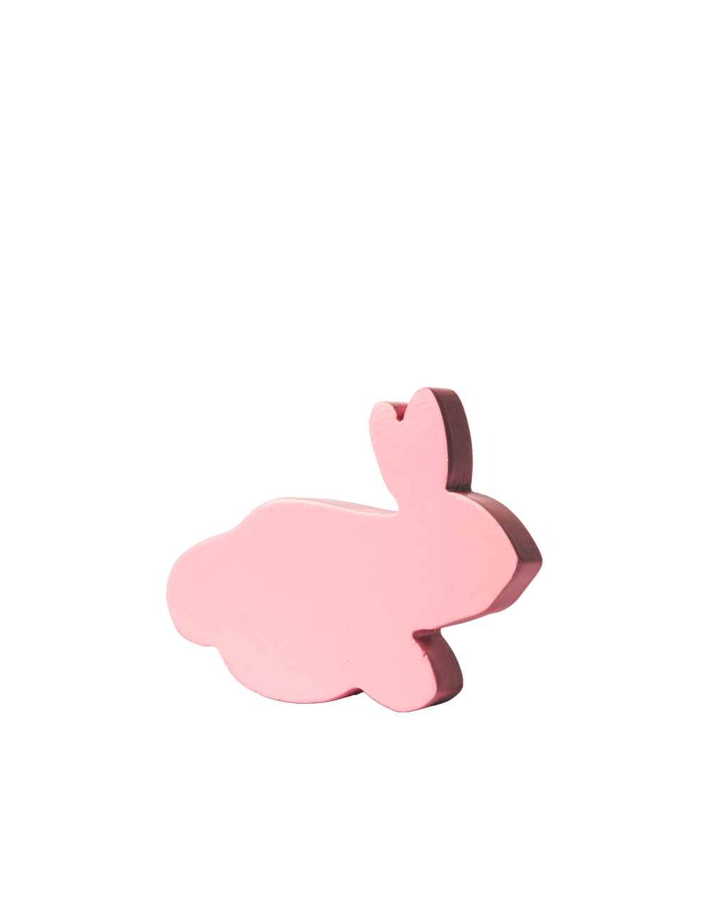 5 Piece Wooden Mini Bunnies Toy Pink