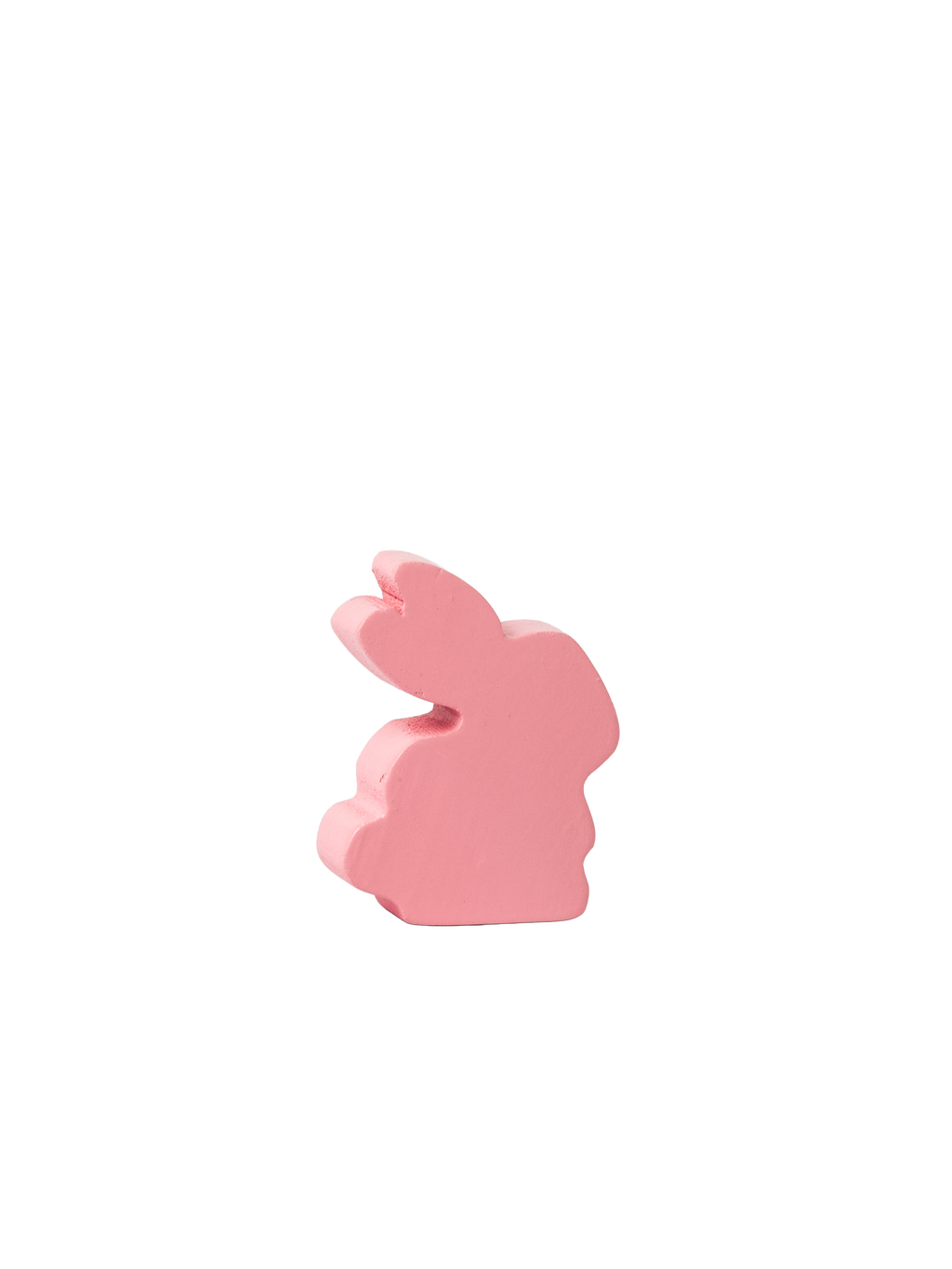 5 Piece Wooden Mini Bunnies Toy Pink