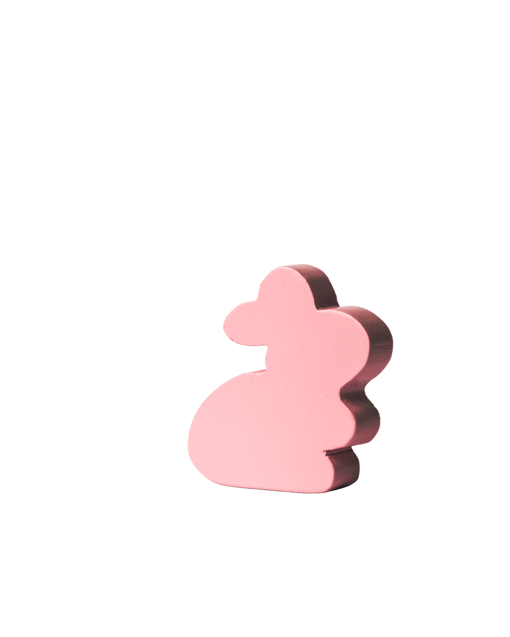 5 Piece Wooden Mini Bunnies Toy Pink