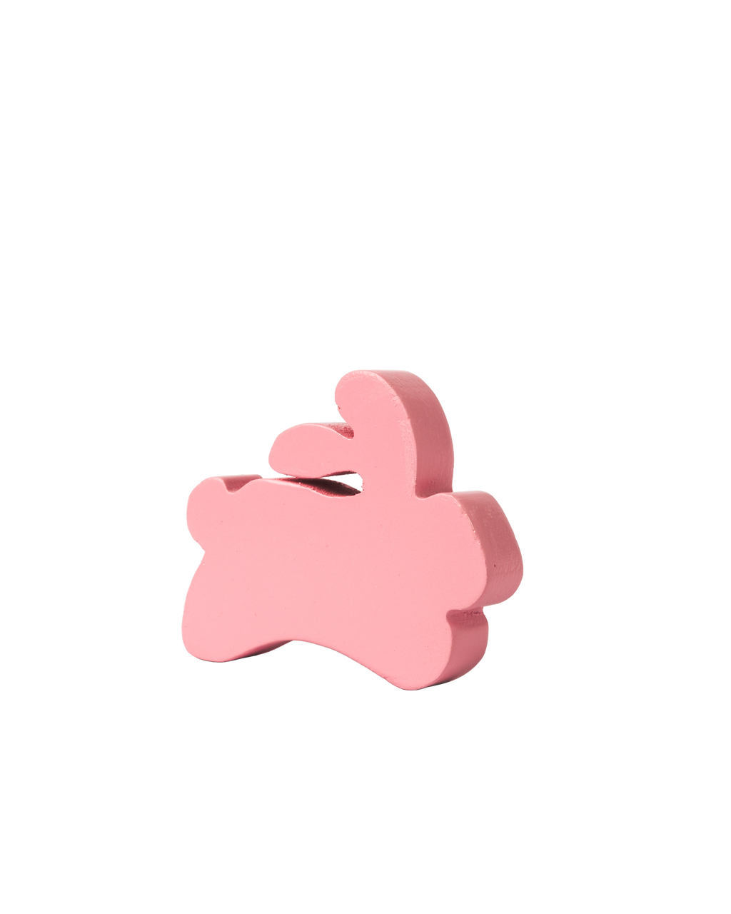 5 Piece Wooden Mini Bunnies Toy Pink