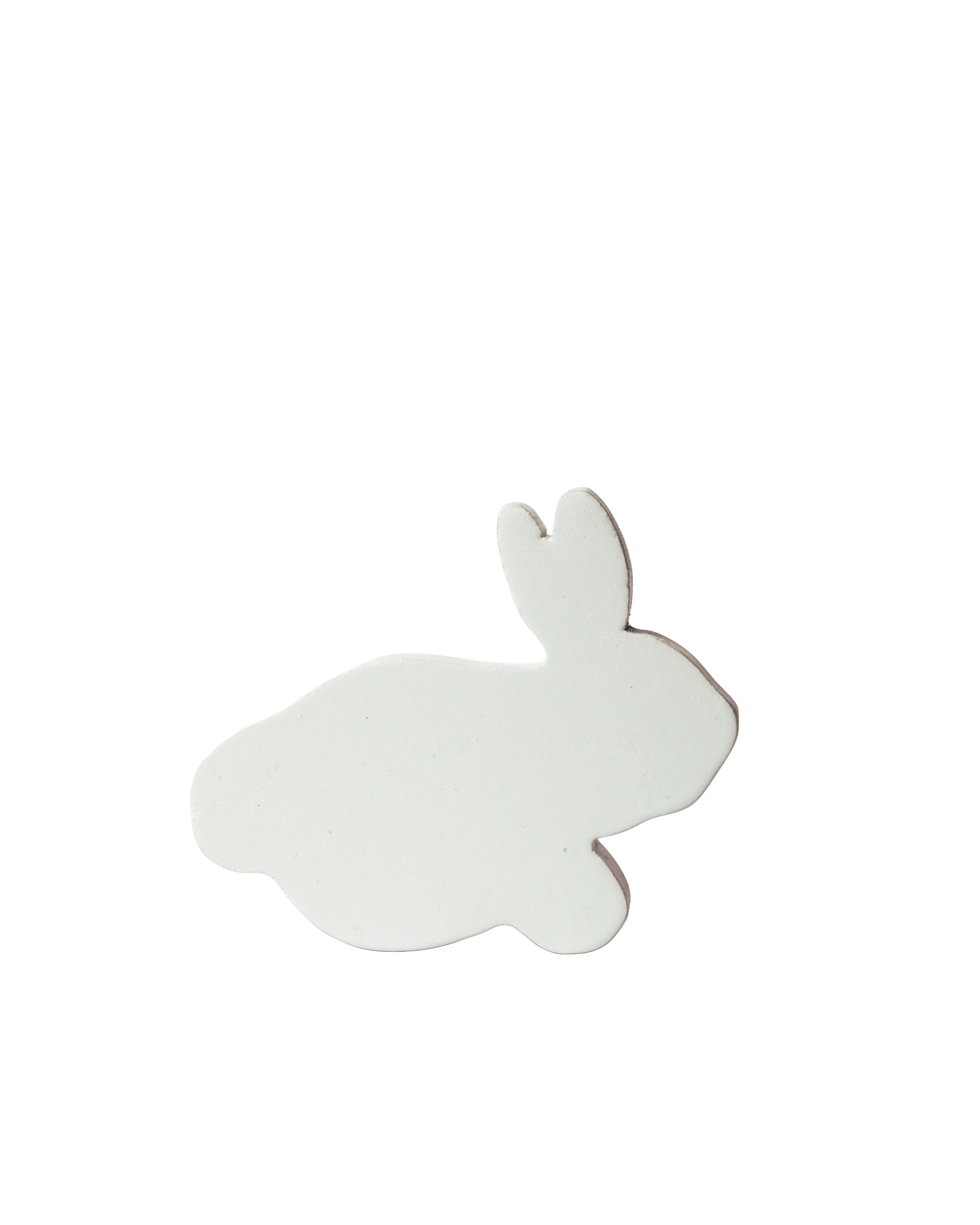 5 Piece Wooden Mini Bunnies Toy White