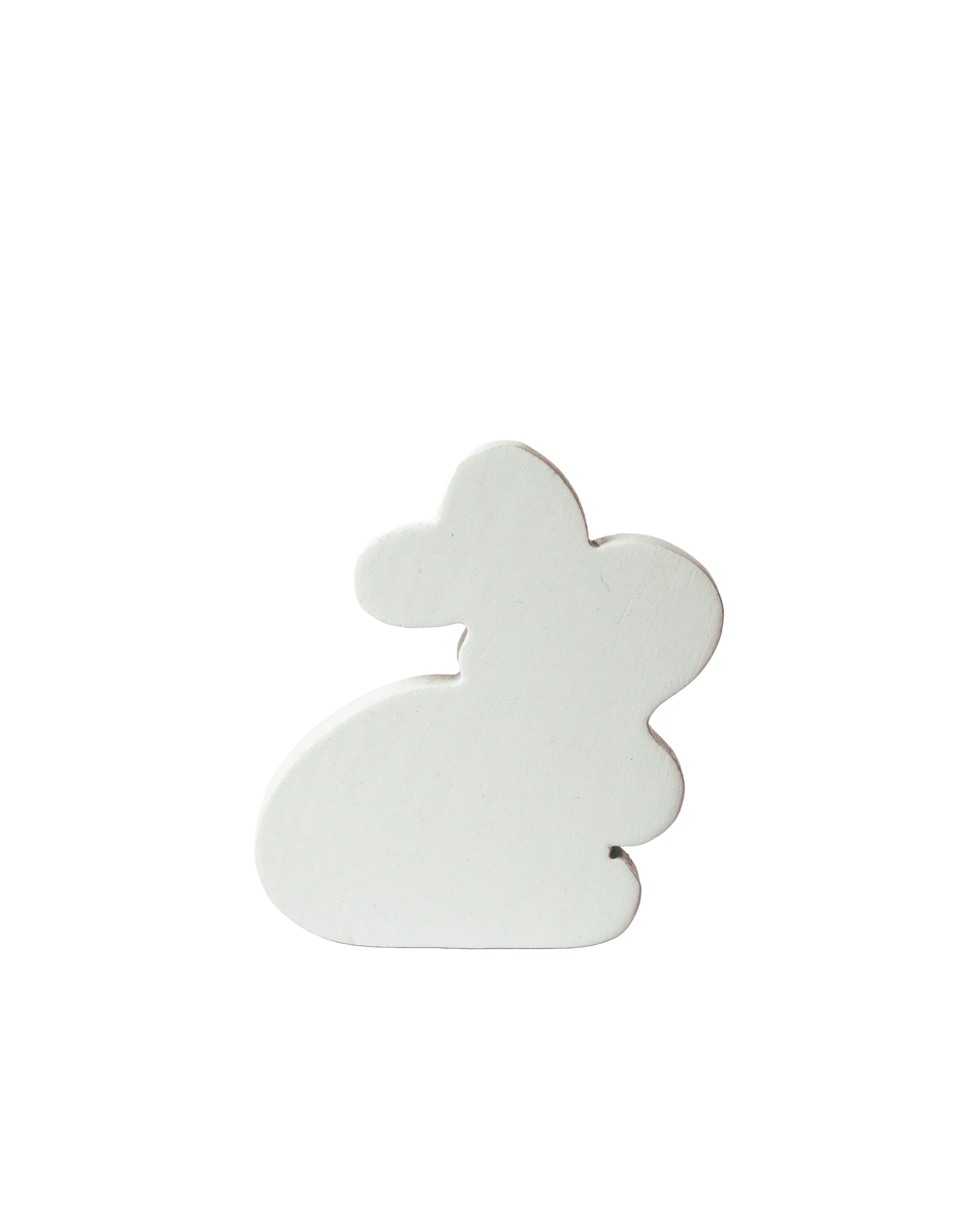 5 Piece Wooden Mini Bunnies Toy White Secondary image