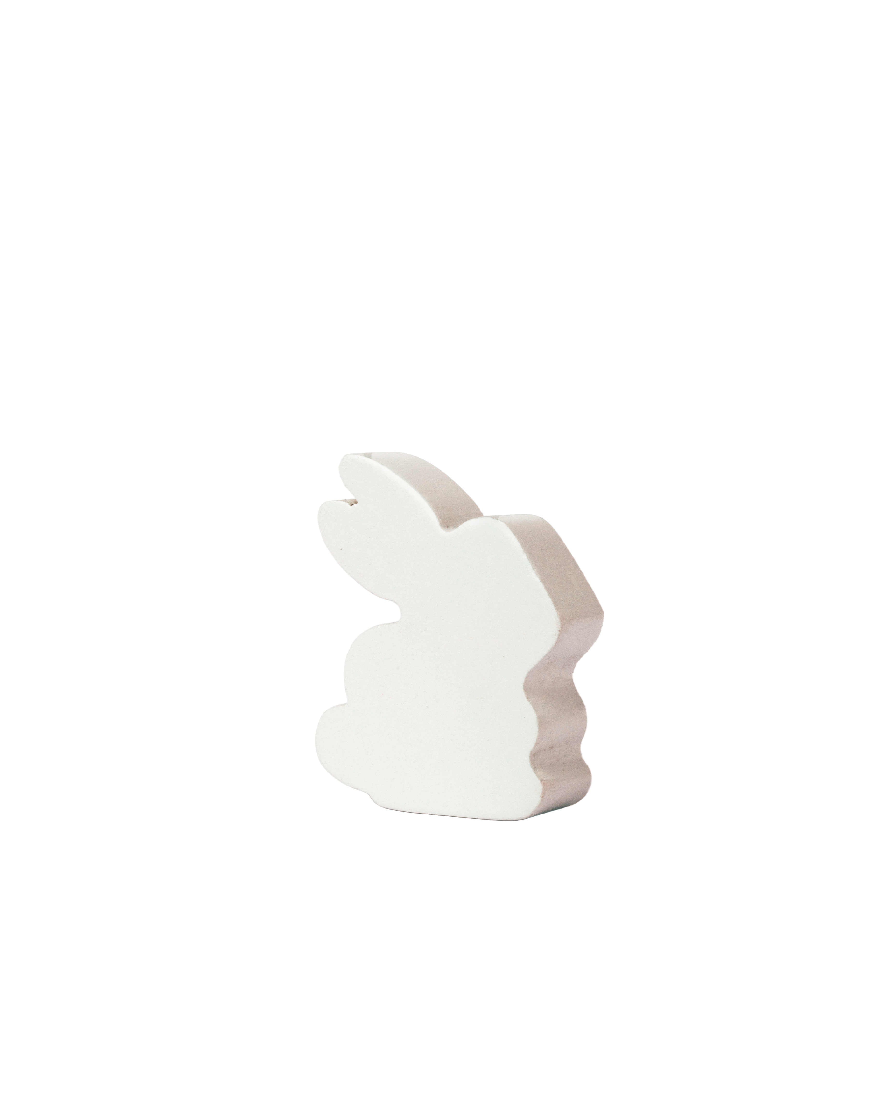 5 Piece Wooden Mini Bunnies Toy White