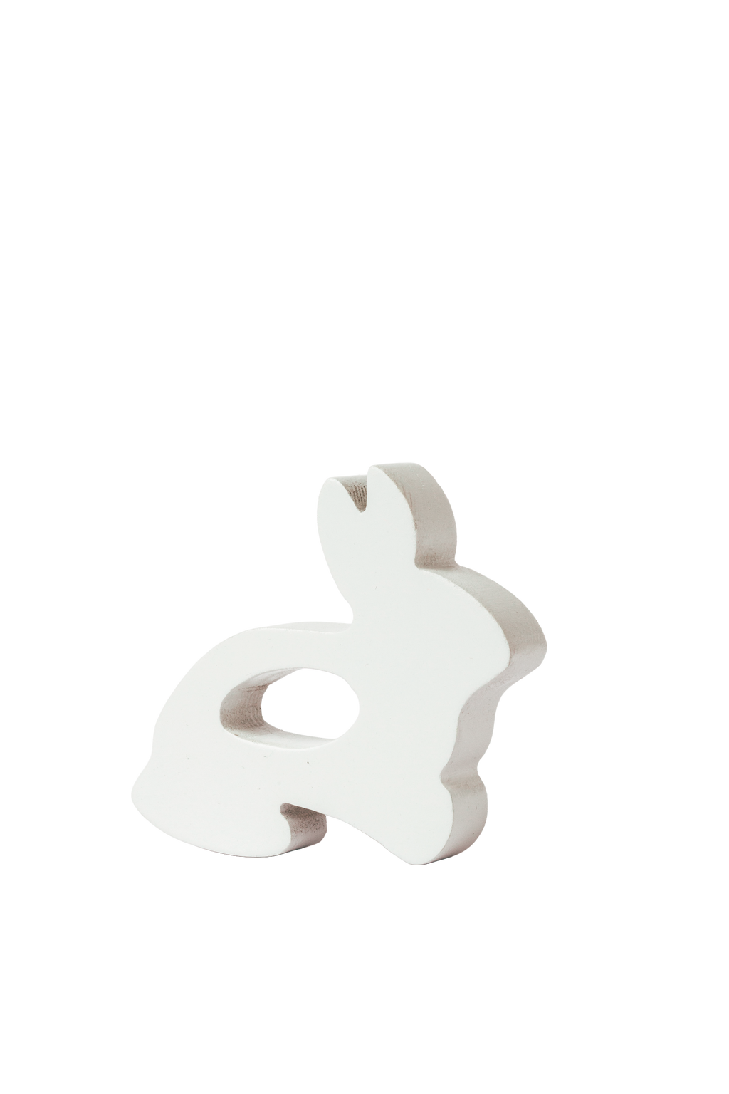 5 Piece Wooden Mini Bunnies Toy White