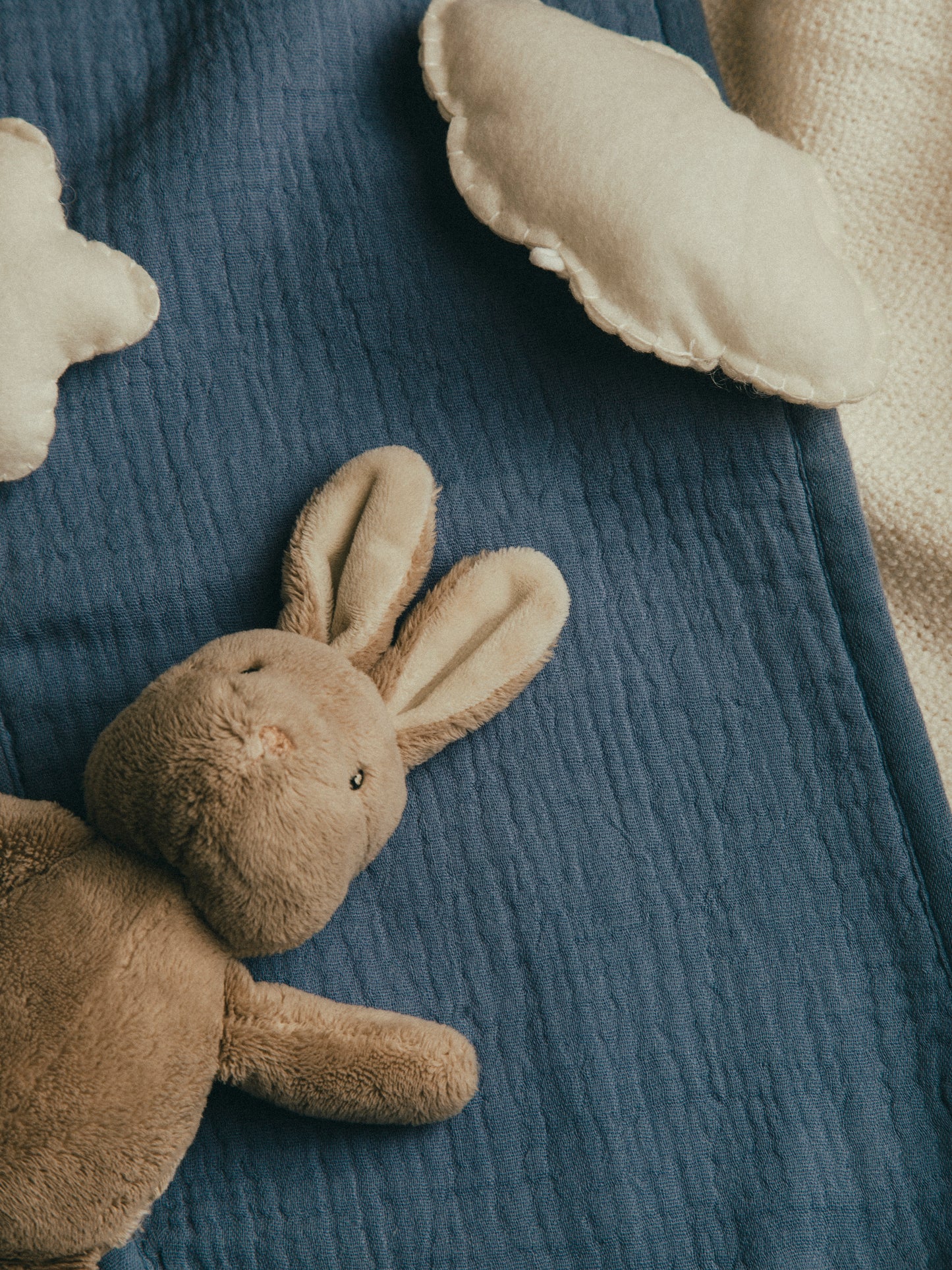 Dual Layer Burp Cloth Rock Blue - Soft, Absorbent, Perfect for Drool and Spit-Up Protection (Sold per Piece)