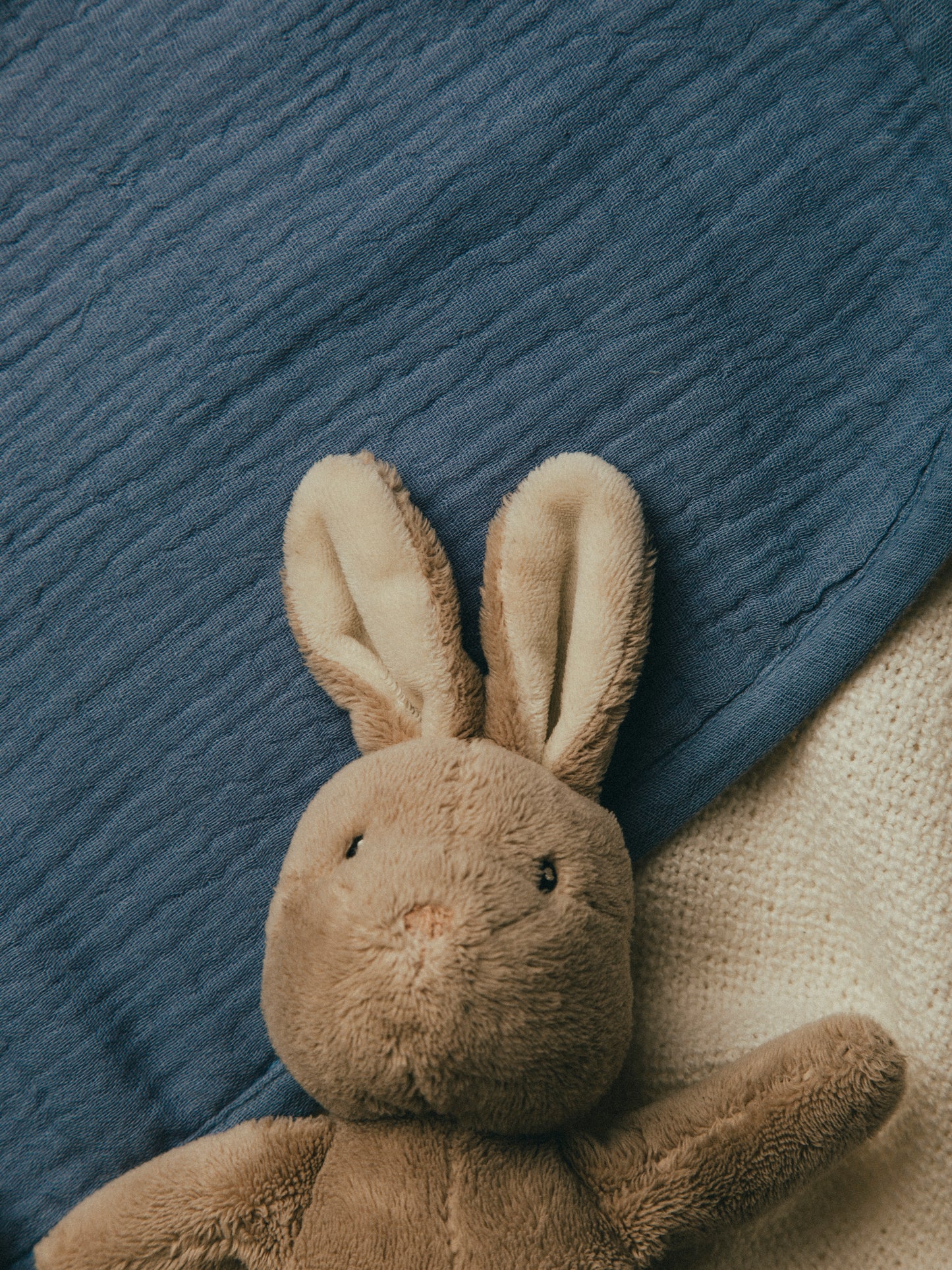 Dual Layer Burp Cloth Rock Blue - Soft, Absorbent, Perfect for Drool and Spit-Up Protection (Sold per Piece)