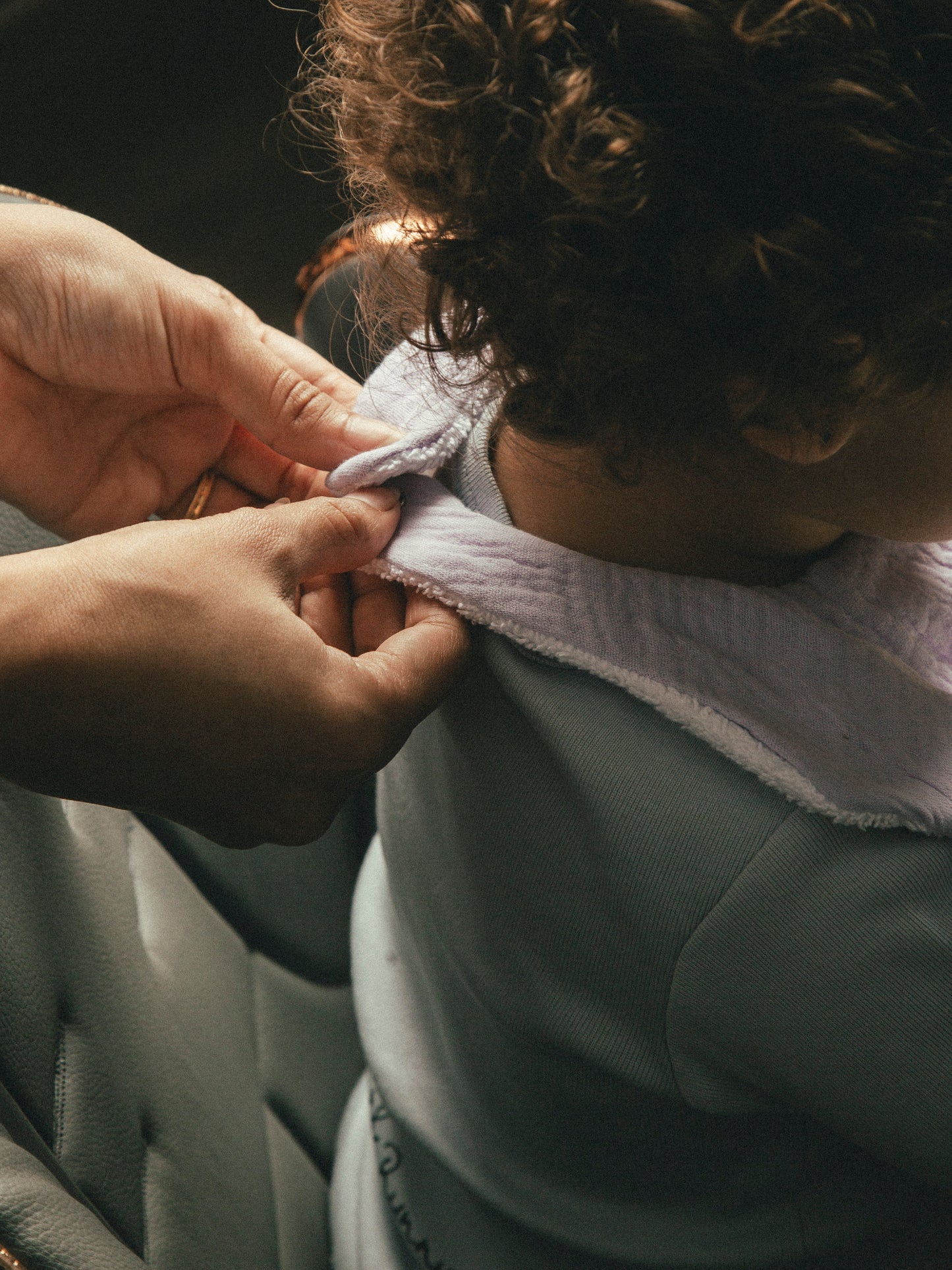 Dual layer Bib Pastel Purple