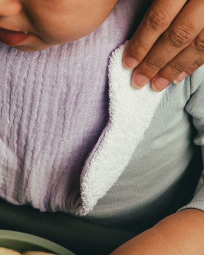 Dual layer Bib Pastel Purple