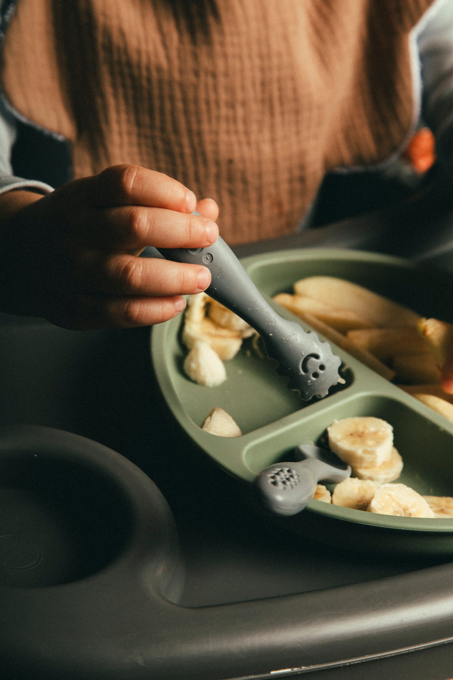 Dual layer Bib Ash Brown