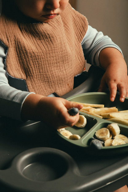Dual layer Bib Ash Brown