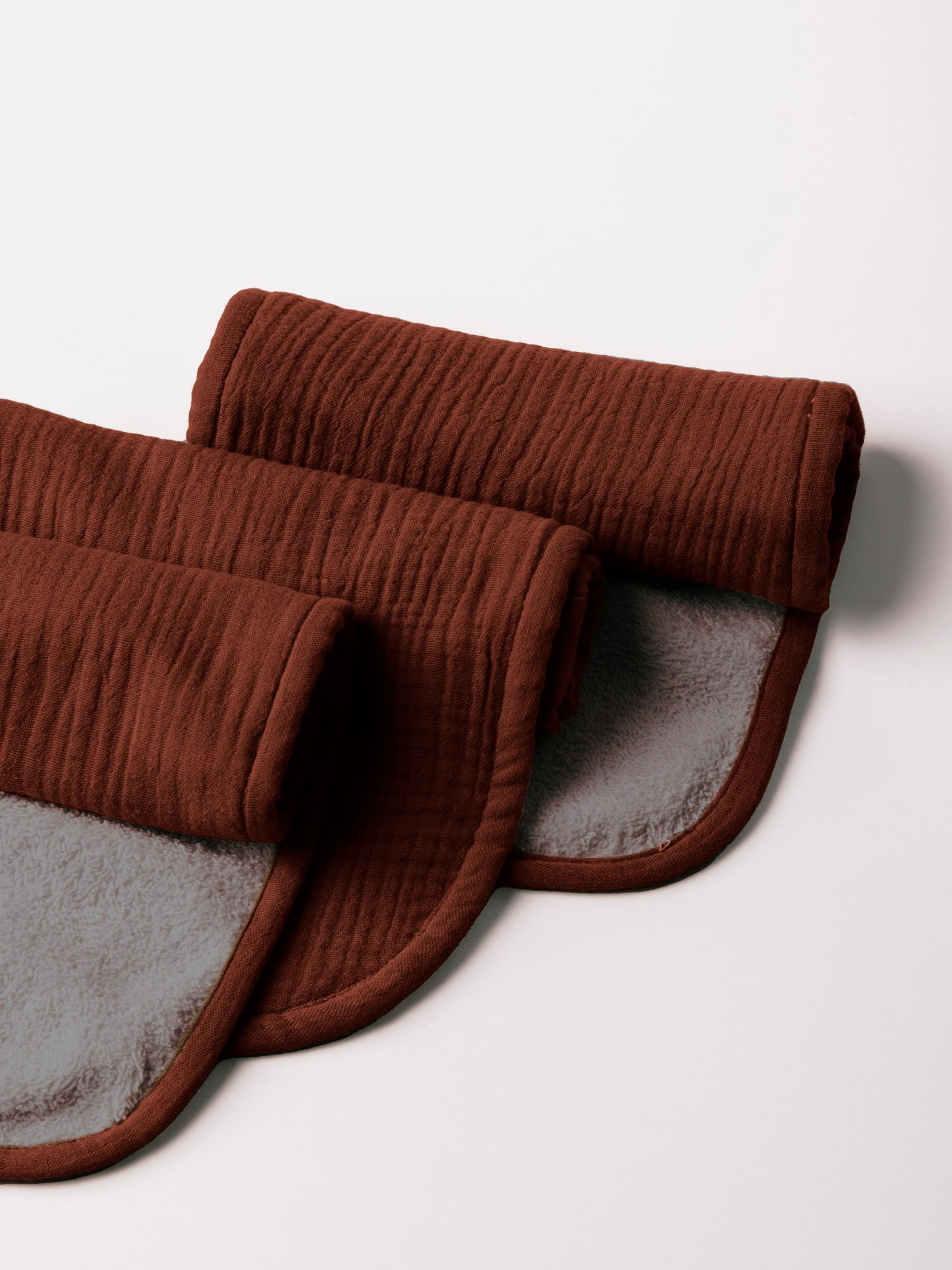 Dual Layer Burp Cloth Choco Brown - Soft, Absorbent, Perfect for Drool and Spit-Up Protection (Sold per Piece)