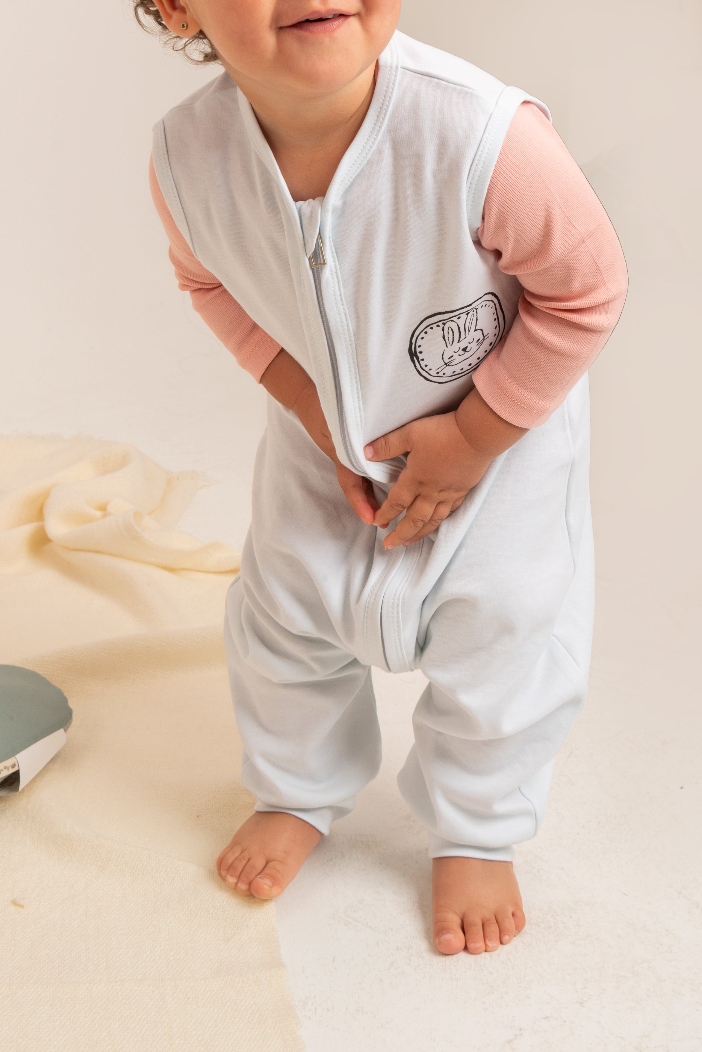 Bunny Sleep Suit with legs - Ages 1-3 Secondary image