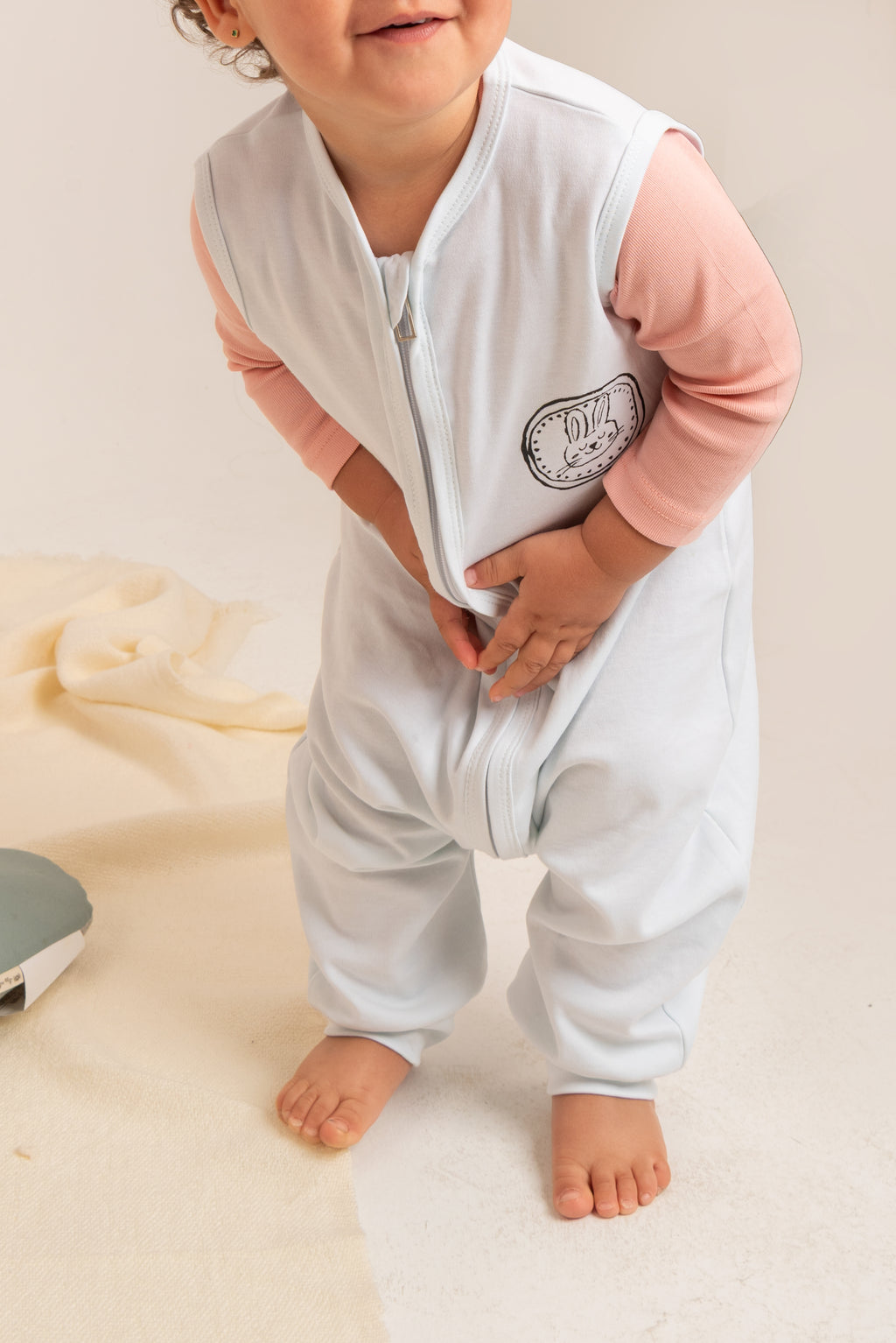 Bunny Sleep Suit with legs - Ages 1-3