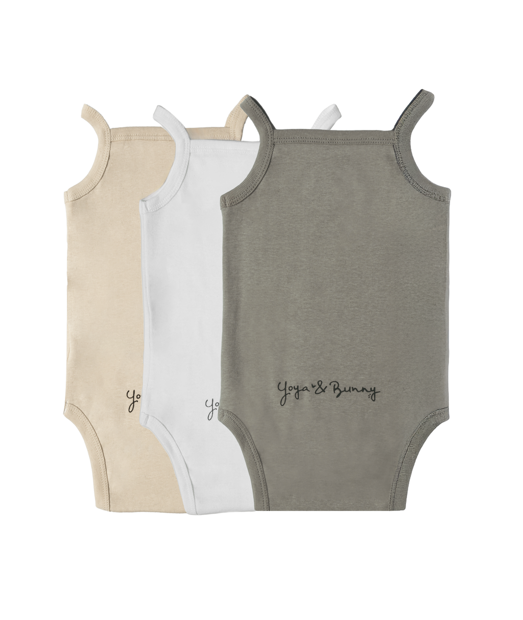 3-Pack Ultra Soft Tank Bodysuit Multi Color